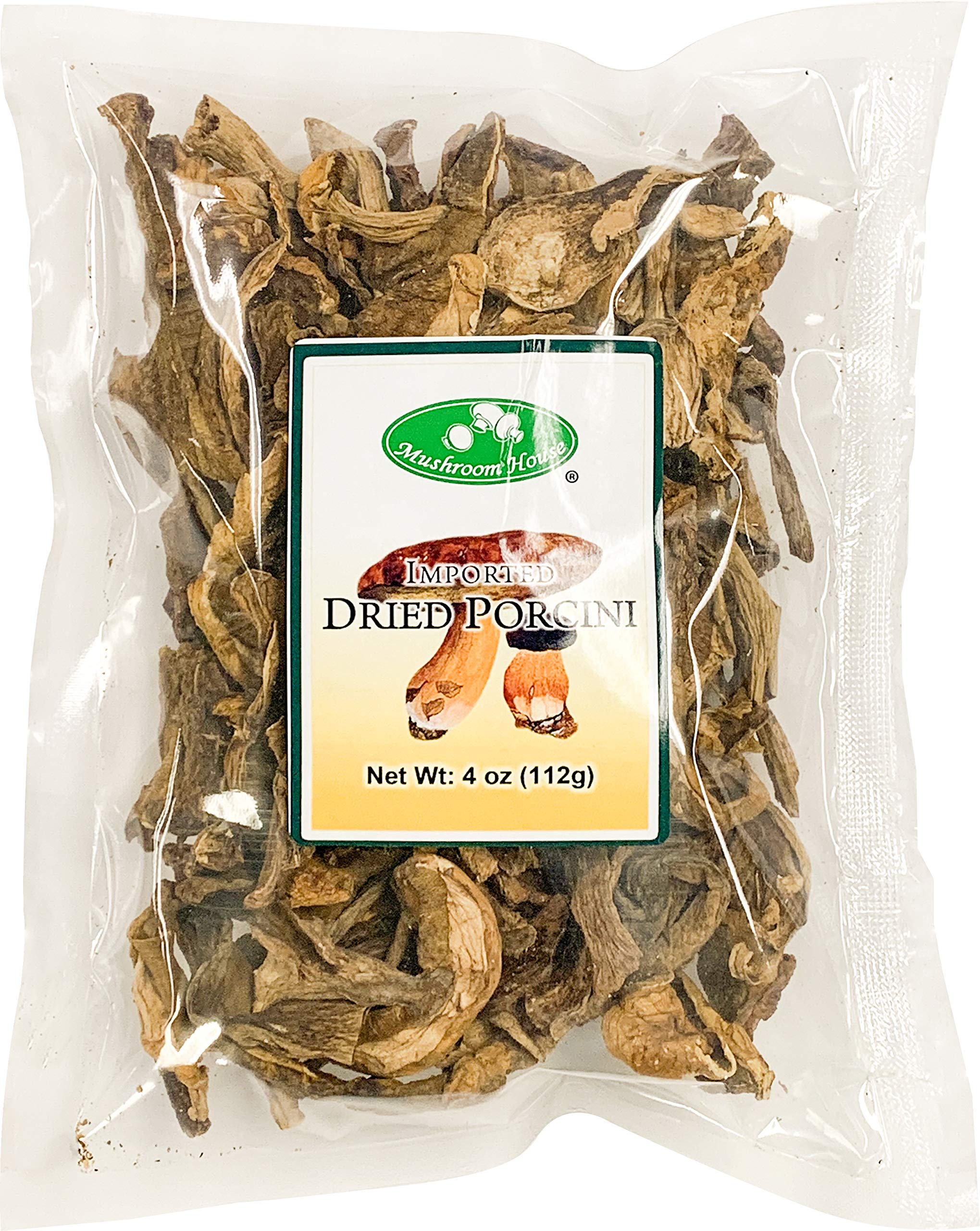 Premium Dried Porcini Mushrooms - 4 oz | Wild Harvested, Gourmet Italian Mushrooms for Risotto, Pasta & Soup | All-Natural & Rich Umami Flavor