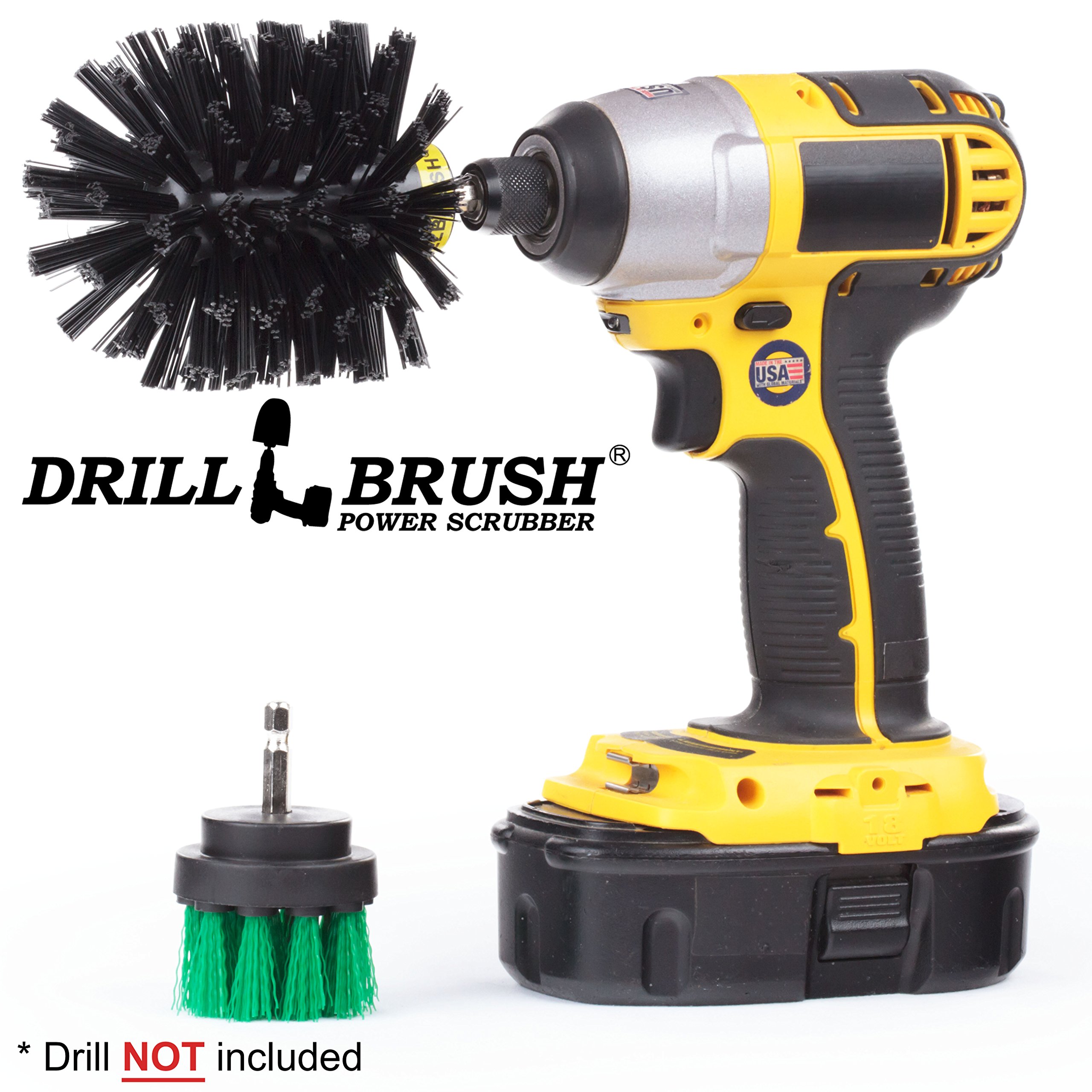 Multi-Purpose Cleaning Brush Attachment for Cordless Battery Drills - Perfect for Car Detailing, Tile Grout Cleaning & Household Dusting