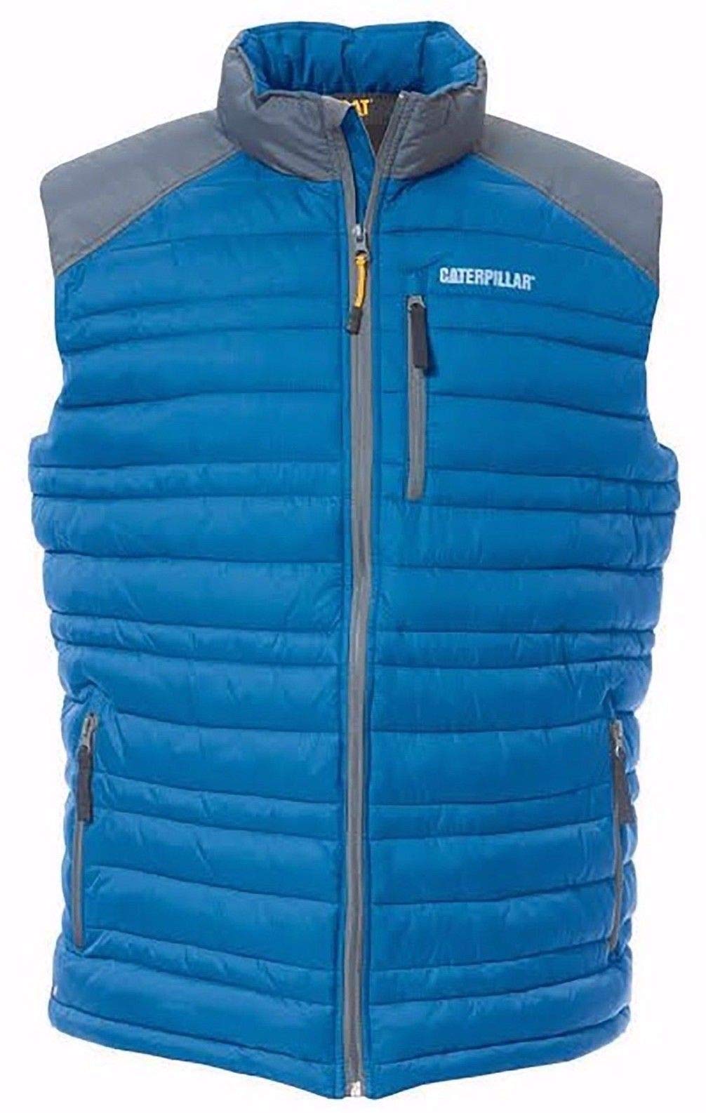 Caterpillar Men's Defender Insulated Vest - Heavy Duty Work Vest for Cold Weather - Perfect for Construction, Outdoor Jobs & Winter Activities