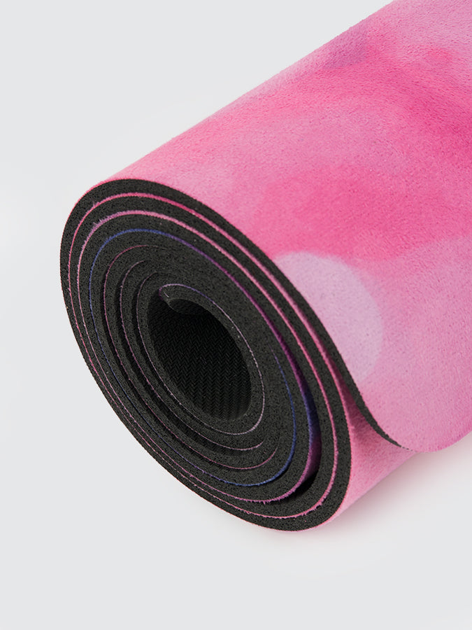 Eco-Friendly Vegan Suede Microfiber Yoga Mat 4mm - Non-Slip, Cushioned for Hot Yoga, Pilates & Home Workouts - Perfect for Beginners & Professionals