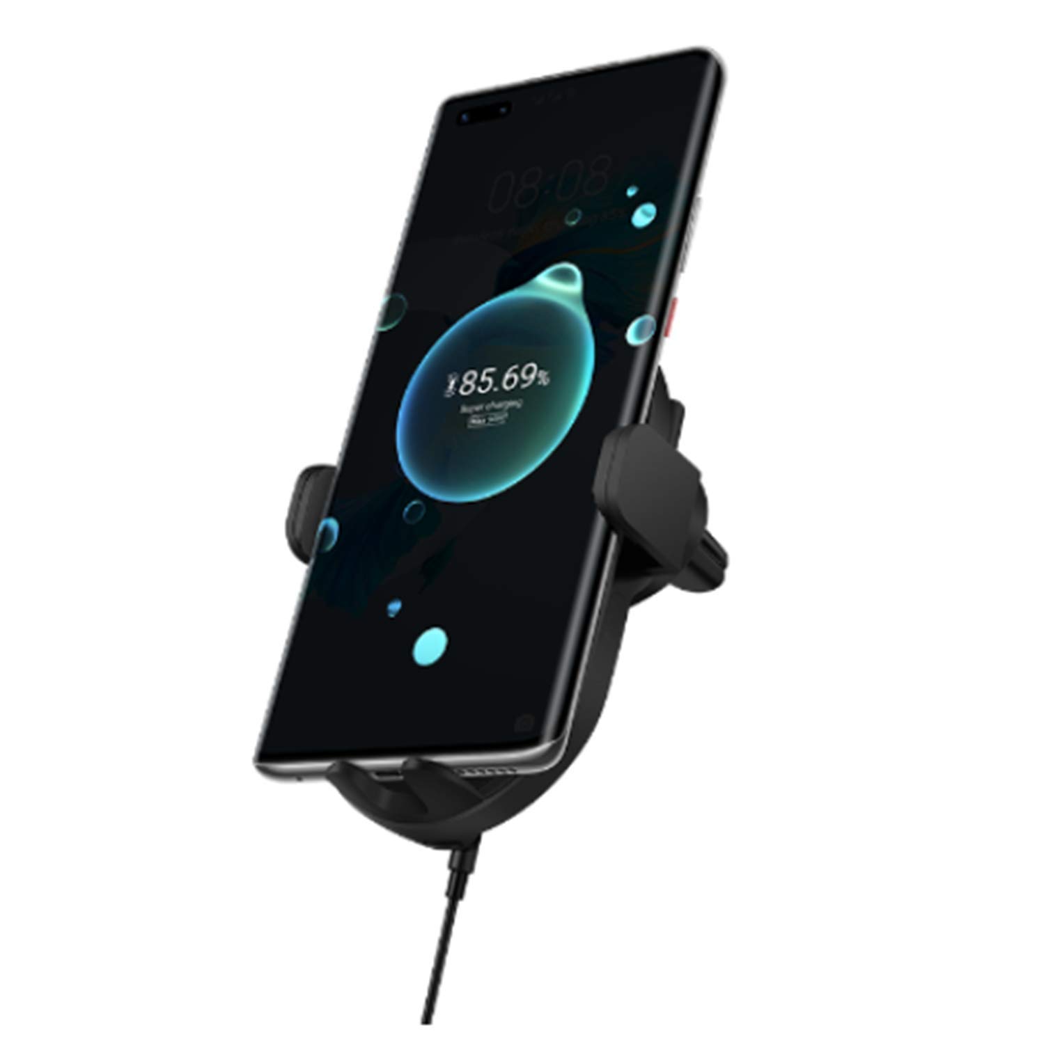 HUAWEI 50W Super Fast Wireless Car Charger CK030 - Carbon Crystal Black | Qi-Certified Fast Charging for Phones | Perfect for Road Trips & Commuting