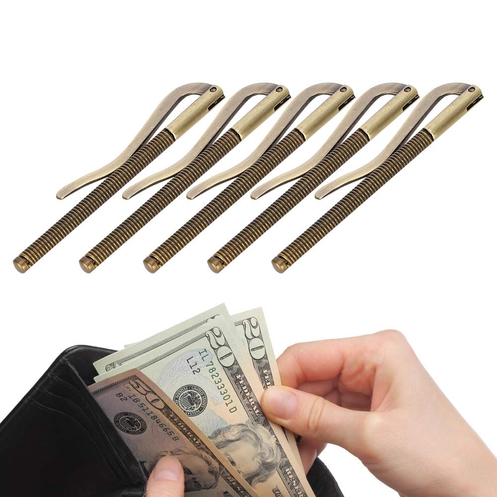 80mm Metal Money Clip - Heavy Duty Wallet Clip for Cash & Credit Cards, Durable Bronze Money Holder for Men - Perfect for Business, Travel and Everyday Use