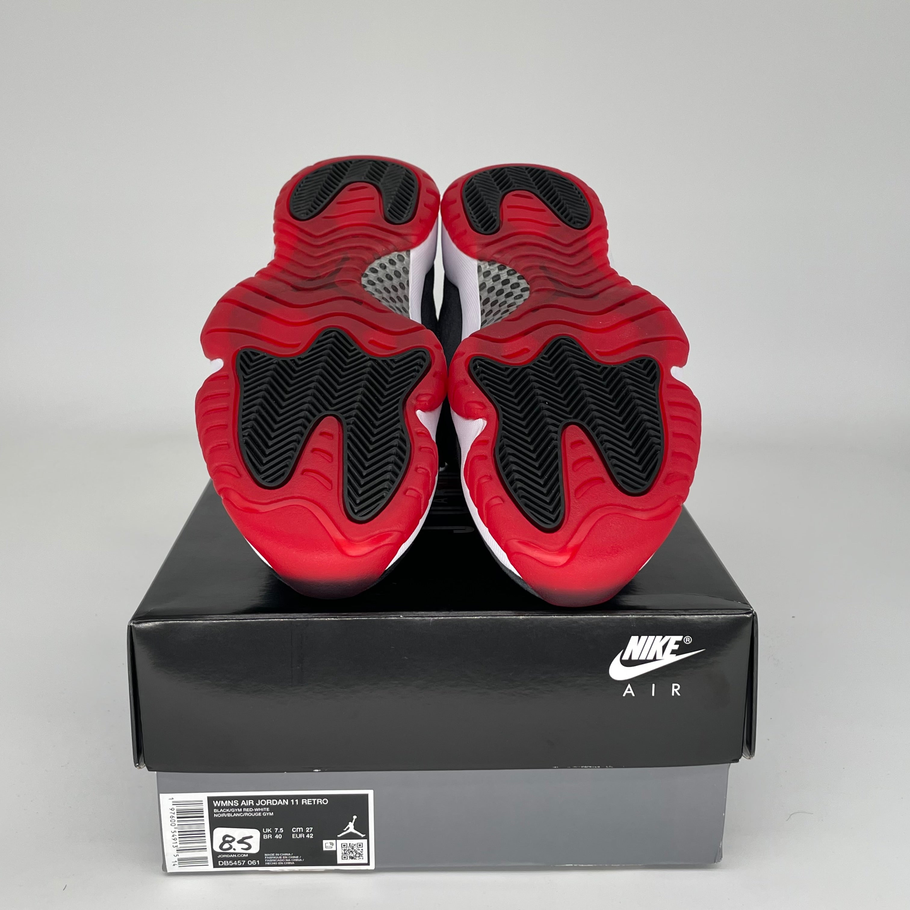 AIR JORDAN 11 Retro BRED Velvet Basketball Shoes Men's Size 8.5/10W (DB5457-061) - Perfect for Streetwear, Sneaker Collection & Casual Wear