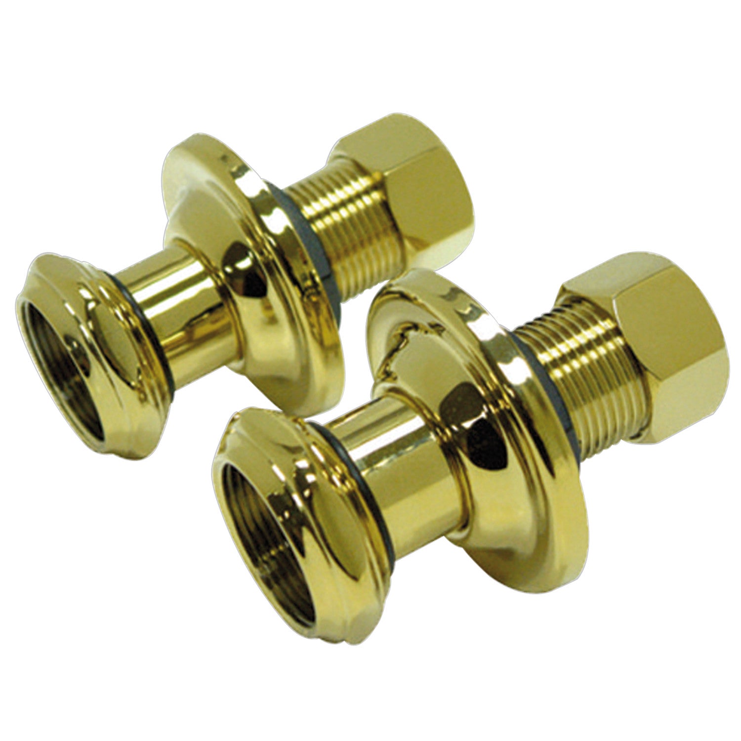 Aqua Vintage AEU4102 1-3/4 Inch Wall Union Extension in Polished Brass - Perfect for Bathroom Fixtures, Plumbing Repairs & Vintage Home Decor