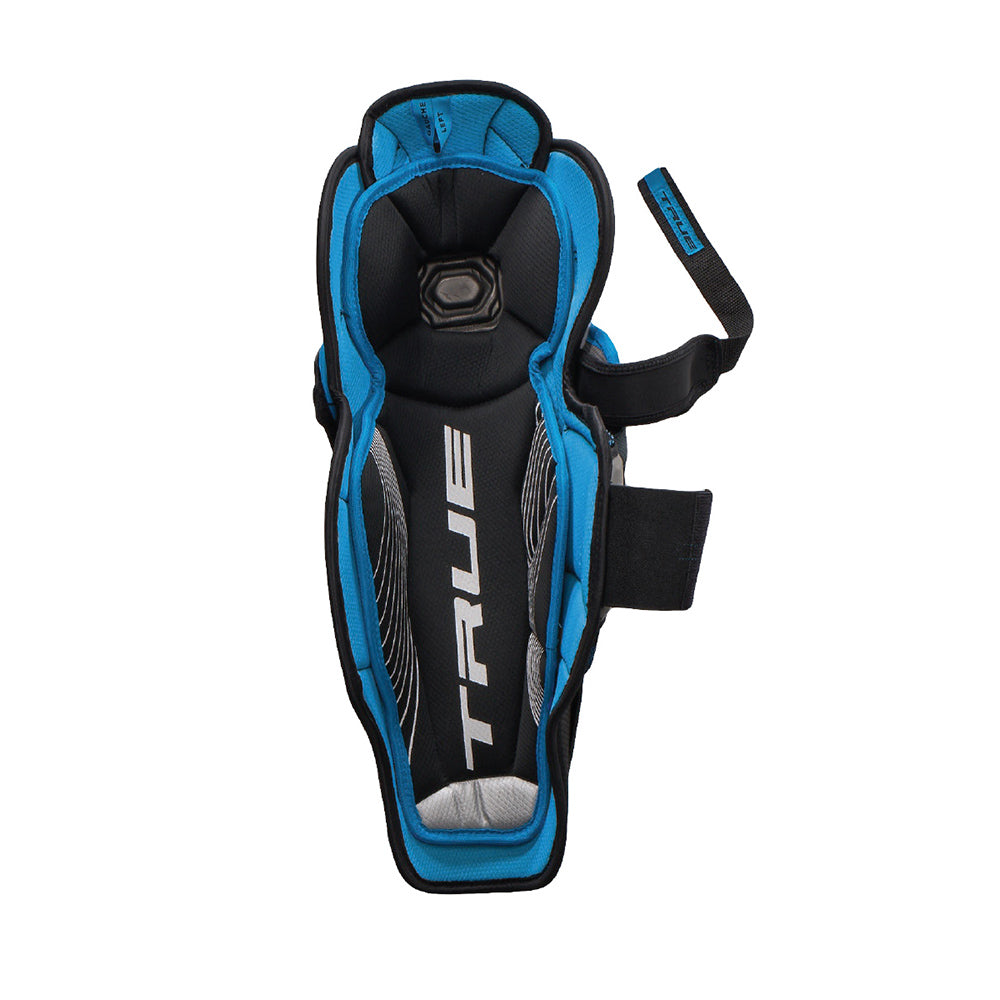 TRUE AX7 Junior Ice Hockey Shin Guards - Youth Protective Gear for Ice Skating & Hockey Practice - Perfect for Kids & Teens on the Rink