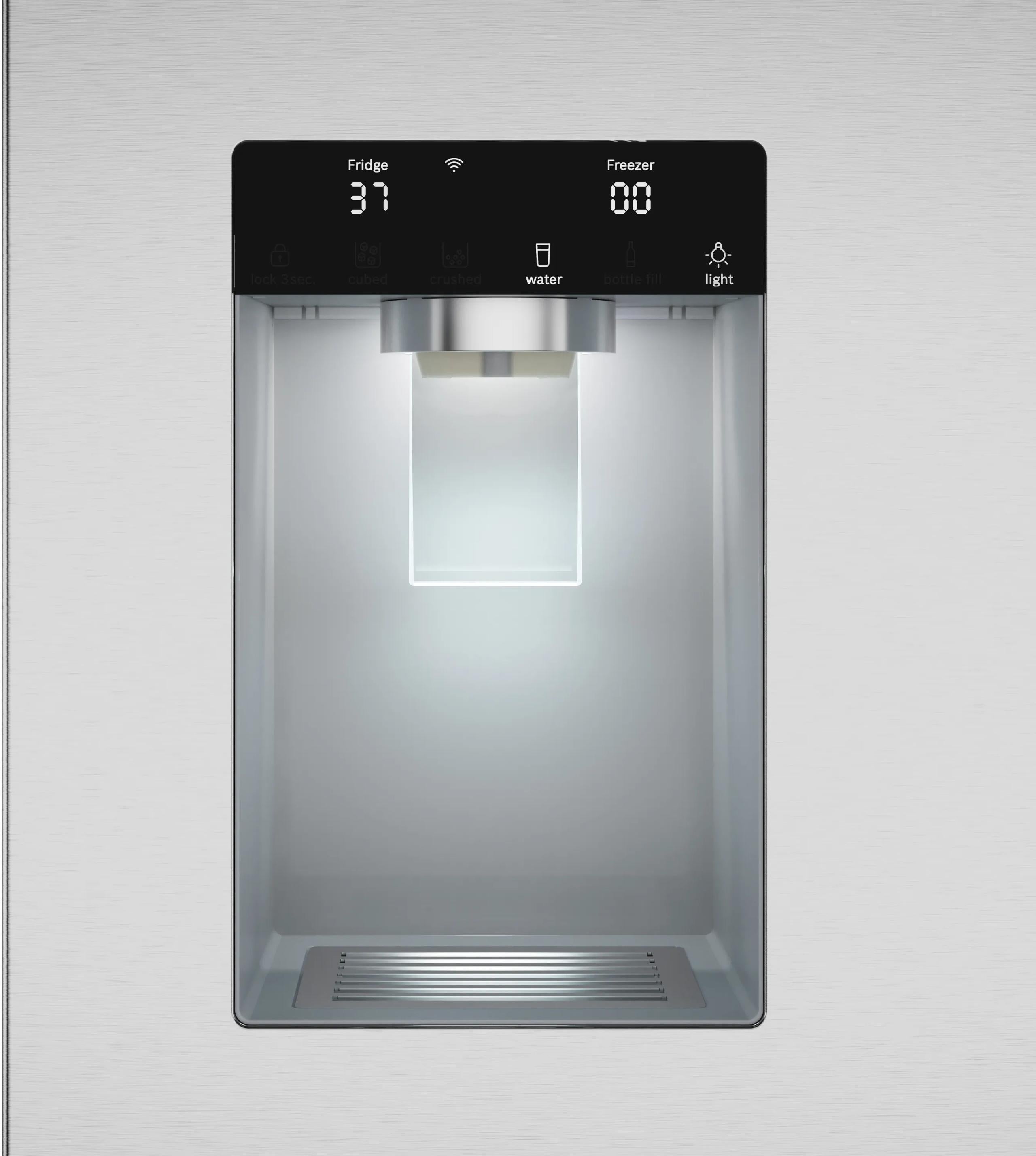 Bosch B36CD10ENS 100 Series 36-Inch French Door Bottom Freezer Refrigerator in Stainless Steel with Anti-Fingerprint Technology | No Frost Cooling System | Perfect for Modern Kitchens and Open-Concept Homes