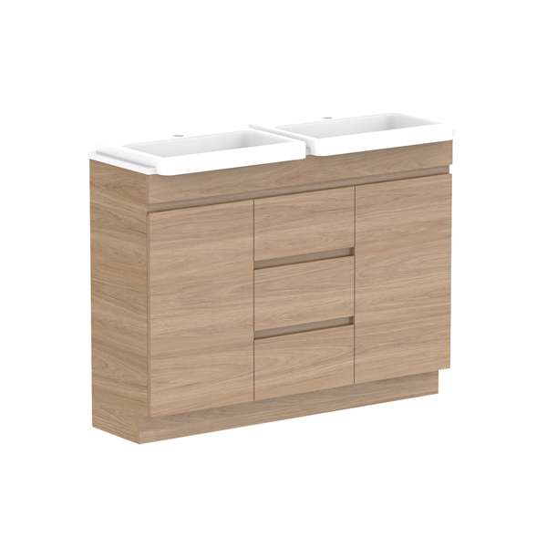ADP Glacier Pro Semi Recessed Vanity Set with Solid Surface Top - 24