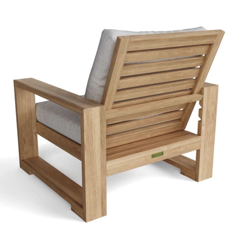 Anderson Teak Capistrano Deep Seating Armchair DS 801 - Outdoor Patio Furniture for Garden, Poolside & Deck Relaxation