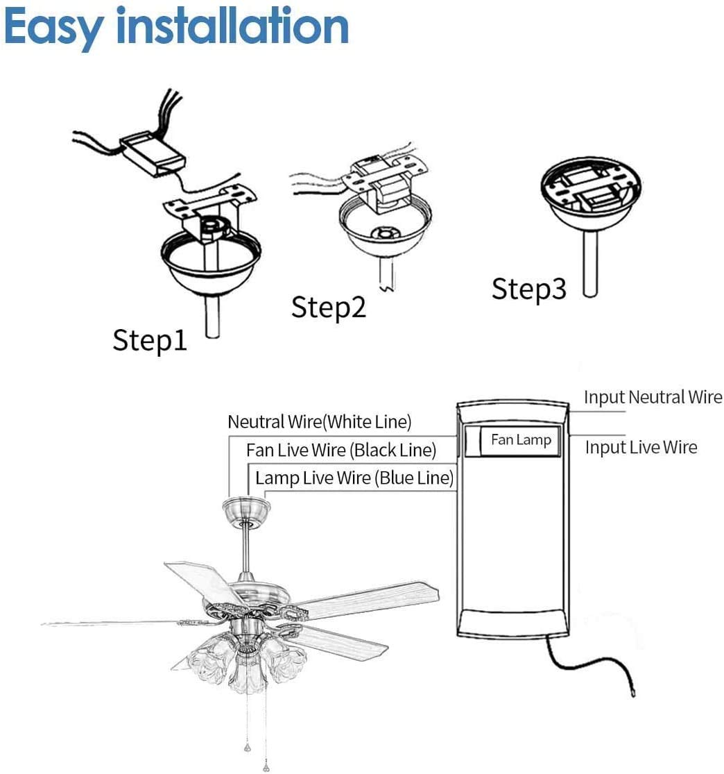 36 Inch Invisible Ceiling Fan with Remote Control - 6 Speed Adjustable Retractable Blades & Color Changing LED Lights - Modern Chandelier Style for Bedroom, Living Room & Indoor Spaces (Chrome-03) - Perfect for Home Cooling and Ambient Lighting