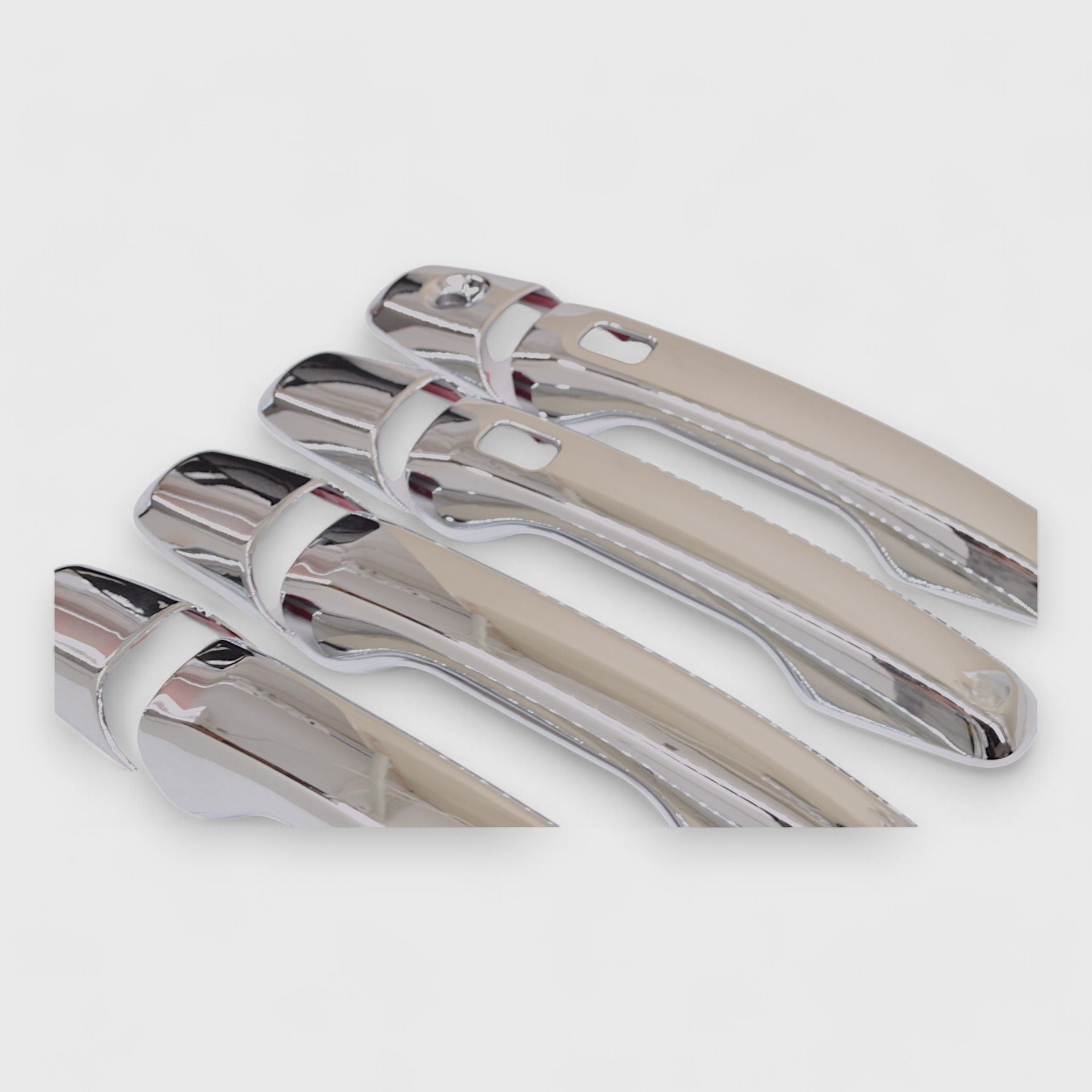 Smart Chrome Door Handle Cover with Push Key or Keyless Sensor - DH287 | Secure & Modern Entry Solution for Homes & Offices