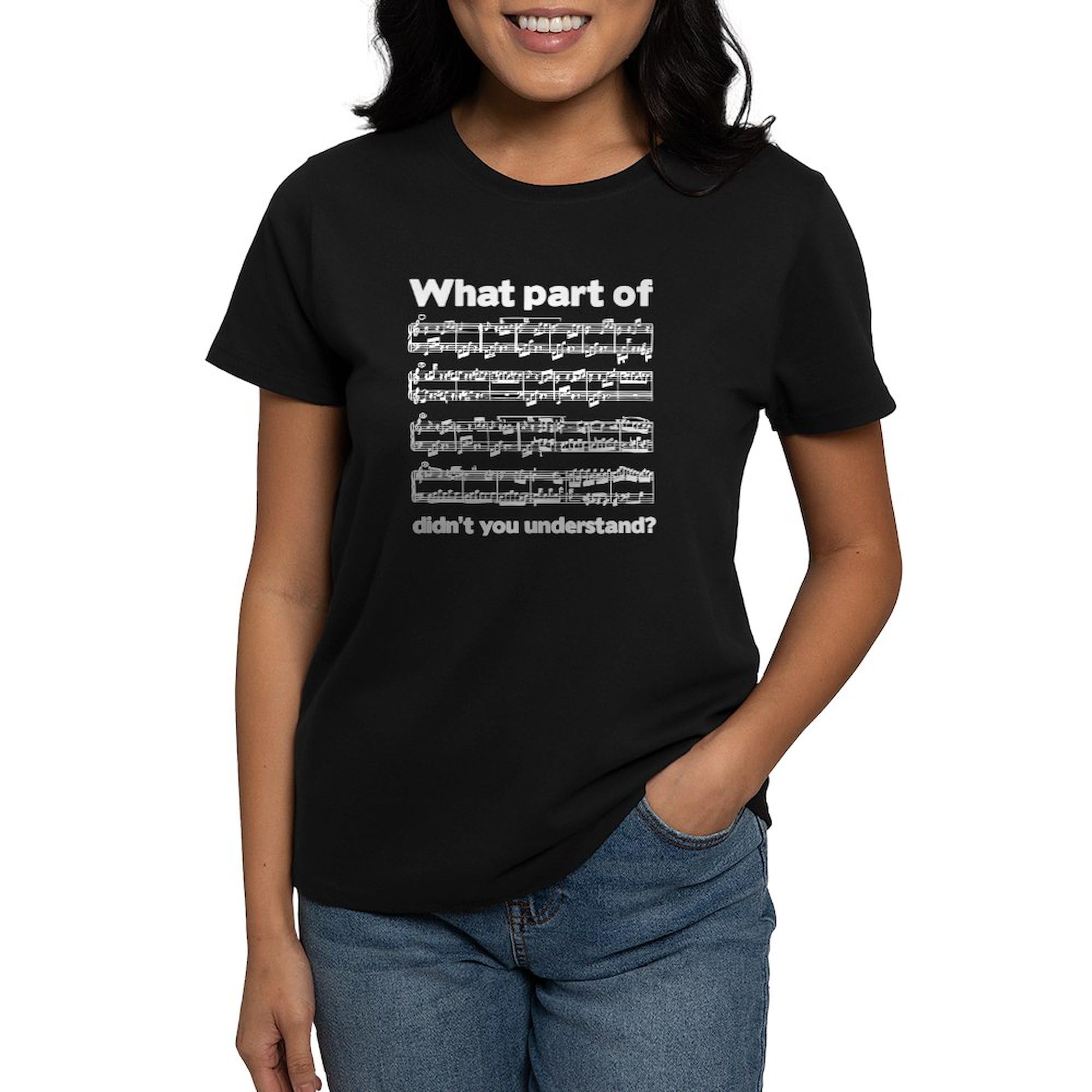 Partiture Women's Dark Cotton T-Shirt - Soft & Comfortable Casual Tee for Everyday Wear | Perfect for Outings, Workouts & Relaxing at Home