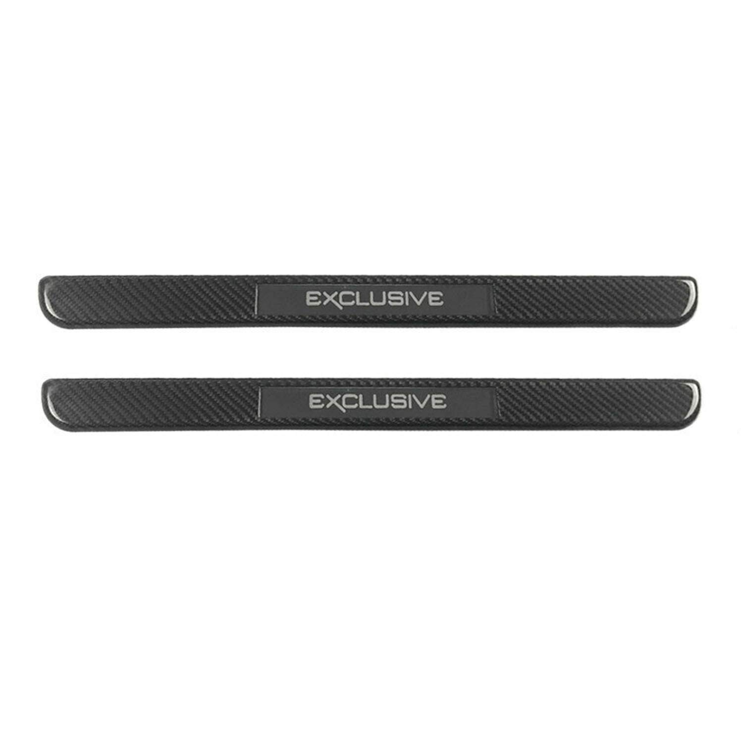 OMAC Genuine Carbon Fiber LED Door Sill Covers - 2PC Car Entry Guards & Step Protectors for Toyota Land Cruiser | Interior Accessories | Durable Scuff Protection for Daily Commuting & Off-Road Adventures