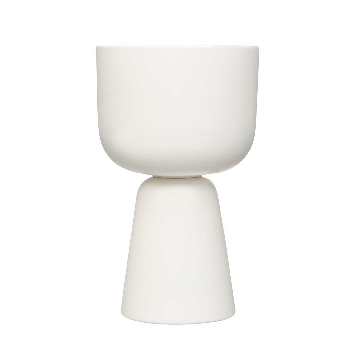 Iittala Nappula Large White Ceramic Plant Pot - 12.5