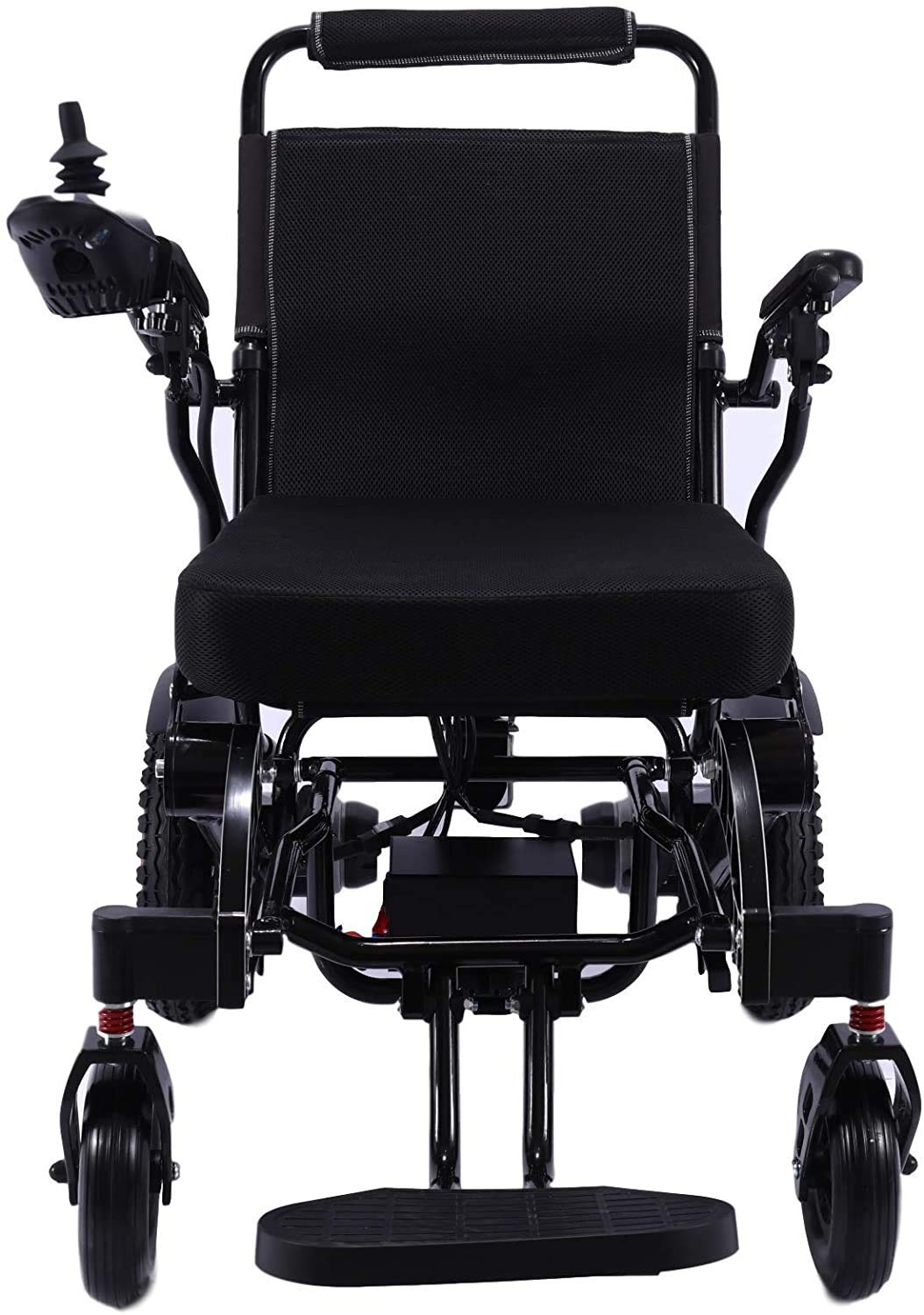 Foldable Lightweight Electric Wheelchair for Adults - Portable Power Wheelchair with 20