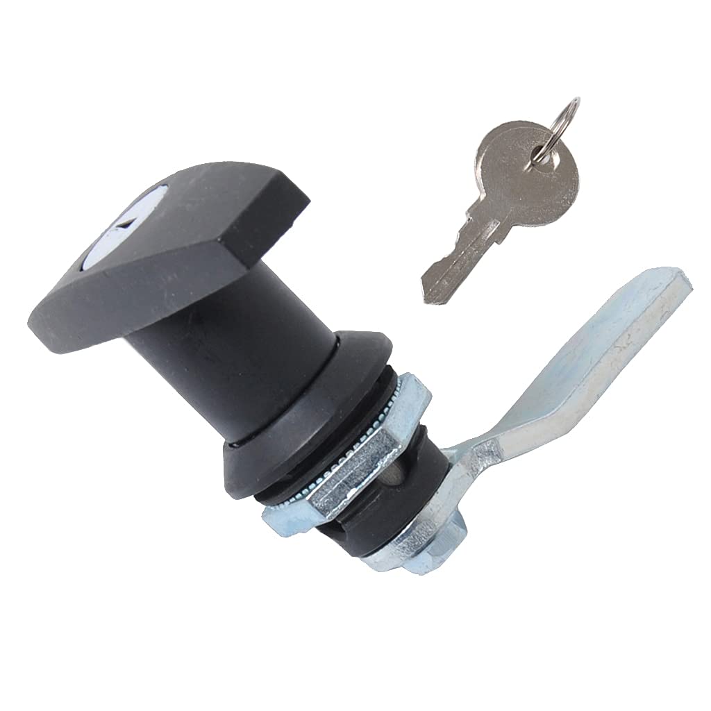 Black Heavy-Duty Garage Door Opener T-Handle Lock with 2 Keys - Secure Toolbox & Cabinet Locks - Ideal for Home, Garage, and Workshop Security