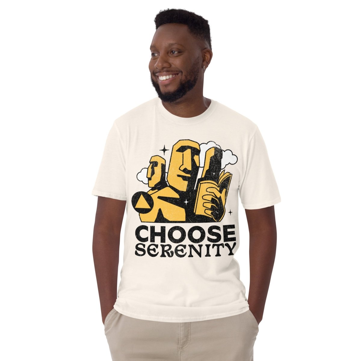 Serenity Unisex Essential T-Shirt - Soft Cotton Comfort Tee for Men & Women - Perfect for Casual Wear, Yoga & Everyday Outfits