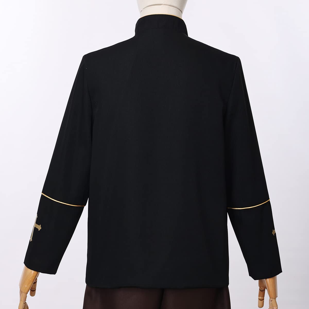 Men's Clergy Coat - Church Priest Robe Vestment with Stand Up Collar & Button Down Design - Formal Religious Attire for Pastors, Ministers & Worship Services - Perfect for Sunday Mass, Weddings & Church Ceremonies