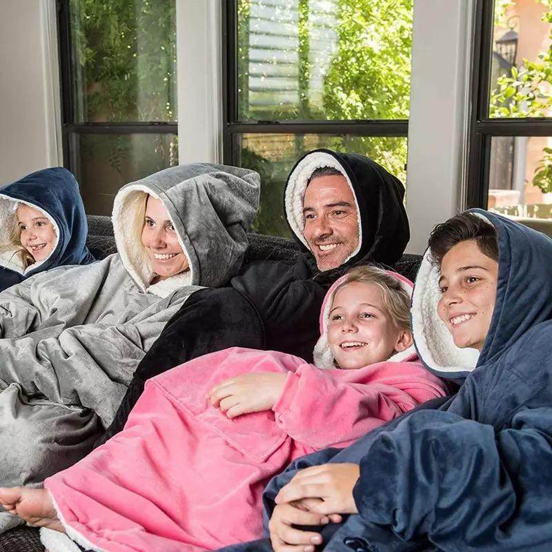 Oversized Blanket Hoodie - Cozy Fleece Wearable Blanket for Women & Men | Perfect for Lounging, Netflix, Camping & Cold Weather