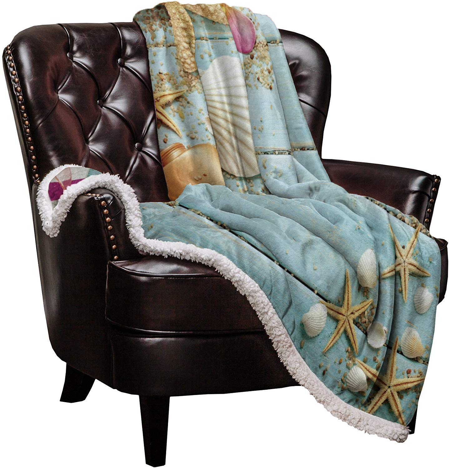 LUSWEET Sherpa Fleece Blanket 60