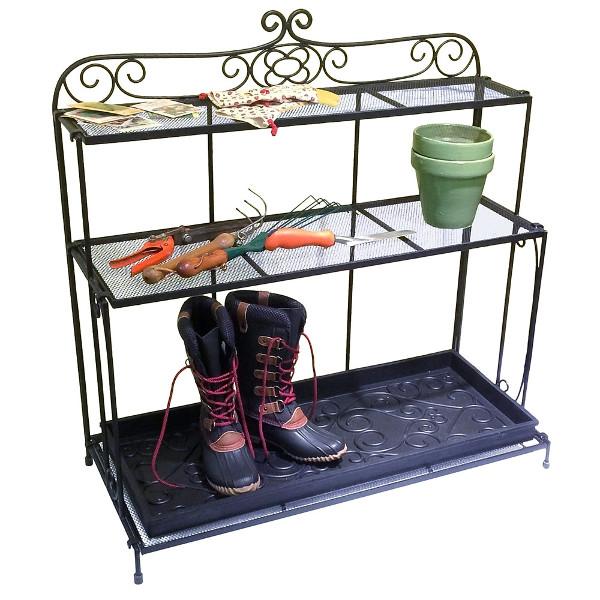 Durable Waterproof Boot Tray for Gardeners - Heavy Duty Shoe Organizer with Drain Holes - Perfect for Entryway, Mudroom, Garage & Outdoor Use