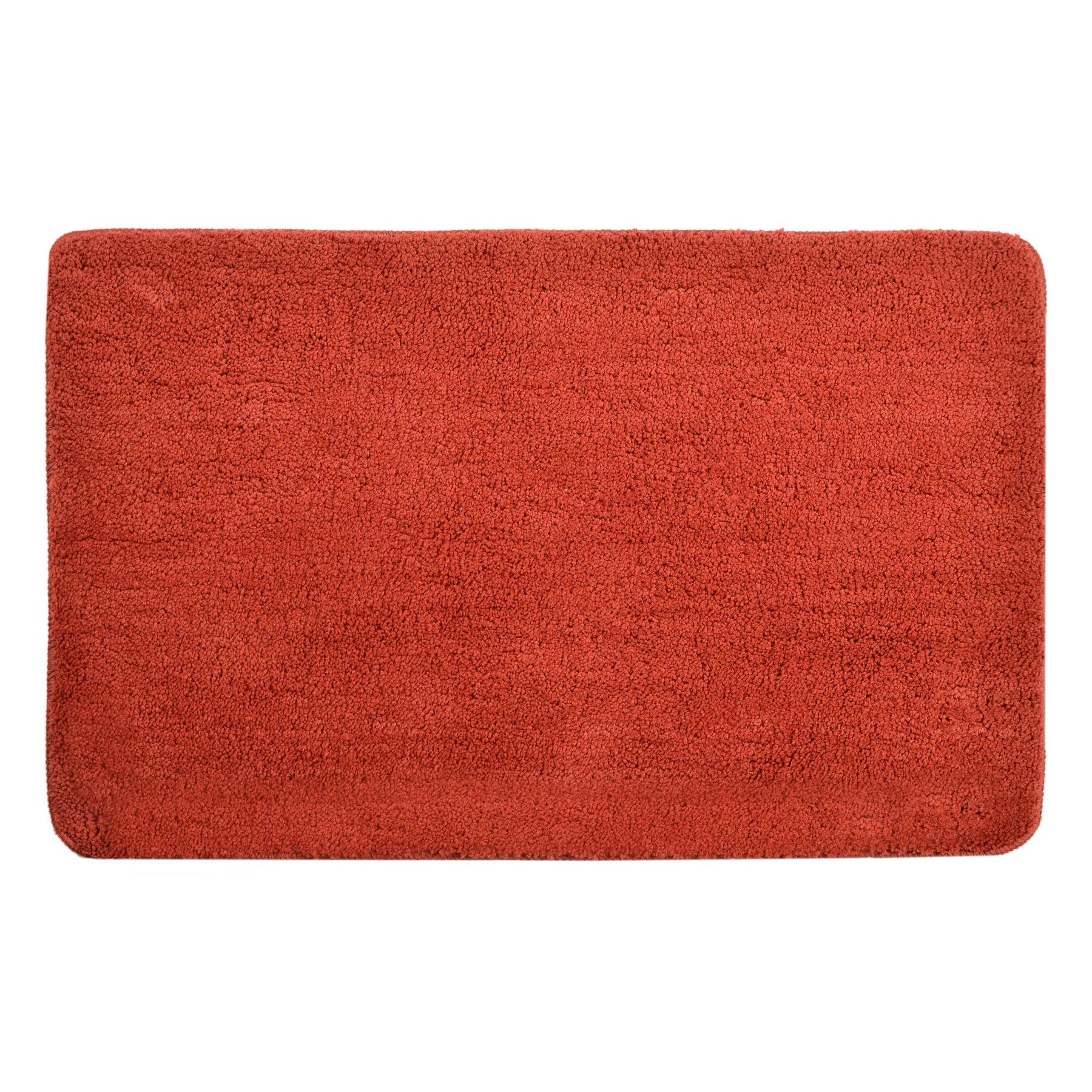 Premium Antron Non-Slip Bath Mat - Soft Absorbent Luxury Bathroom Rug - Perfect for Bathroom, Shower & Spa - Terracotta Color