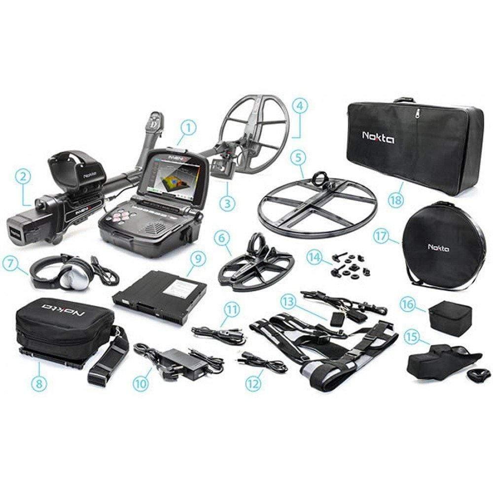 Nokta Invenio Pro Pack Metal Detector with 3D Imaging Technology - Professional Gold & Treasure Hunting Equipment for Beach, Field & Relic Search