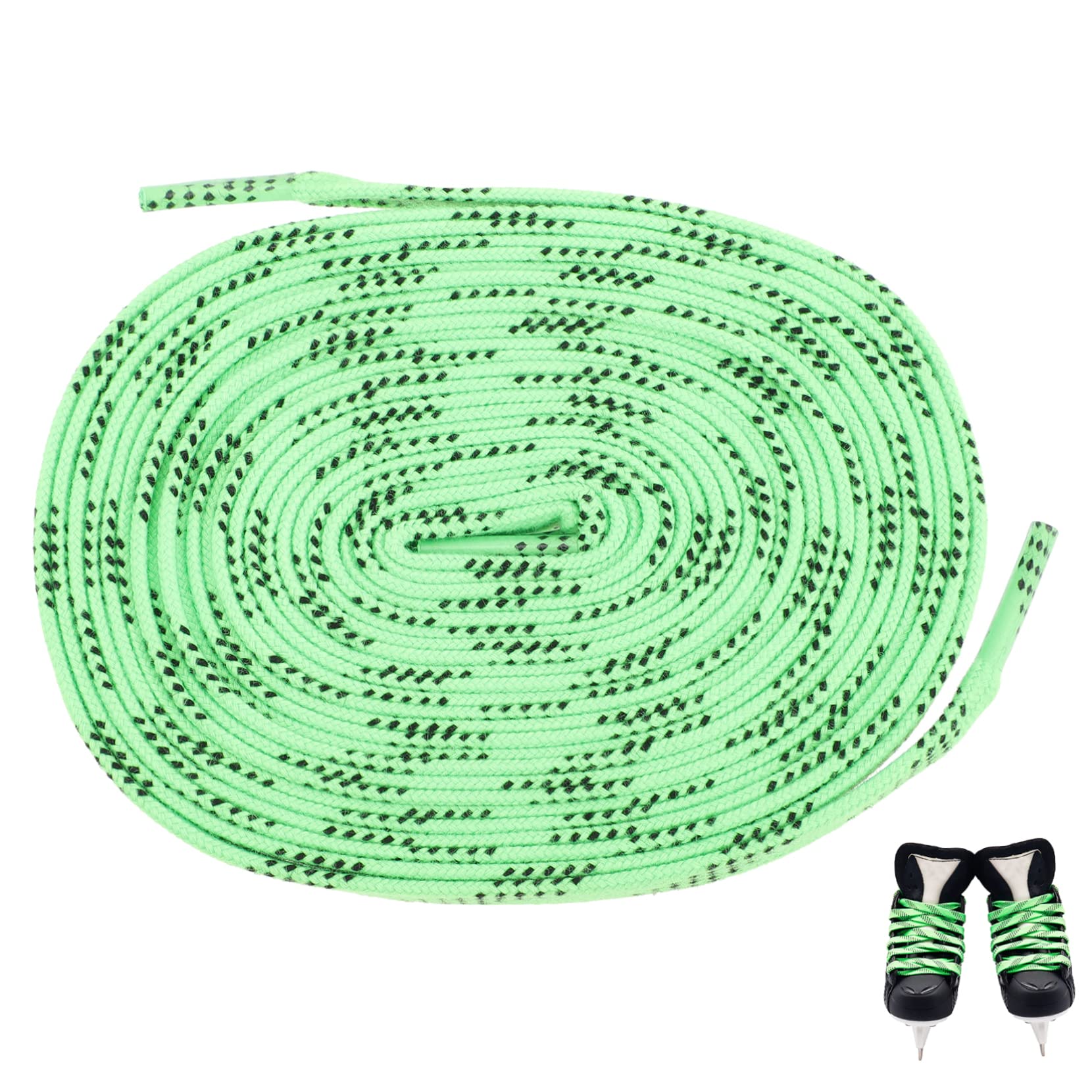 BESPORTBLE Hockey Shoelaces - 1 Pair Durable Sneaker Laces for Sports Shoes | Non-Slip Cool Design | Perfect for Hockey, Running & Athletic Shoes - Enhance Performance & Style
