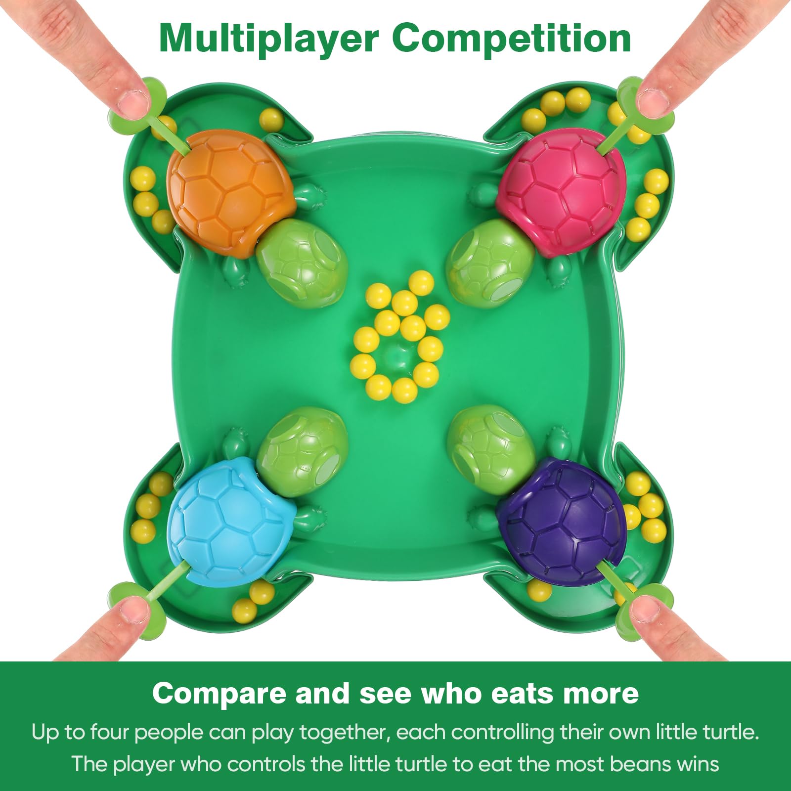 Hungry Bins Board Game - Fun Preschool Educational Toy for Kids Ages 3-6 | 2-4 Player Table Bean Toss Game for Early Learning & Family Game Night