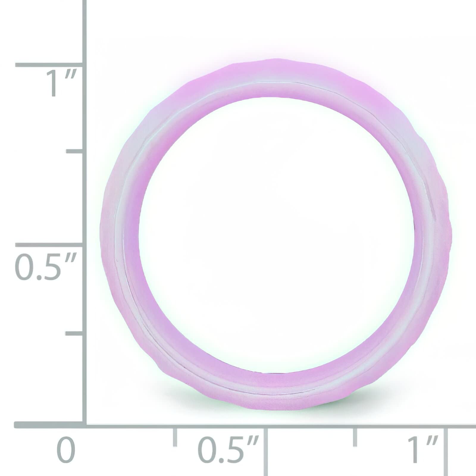 FindingKing 7.5mm Pink Faceted Ceramic Awareness Ring - Size 6 for Women, Breast Cancer Support Jewelry Gift for Survivors & Supporters
