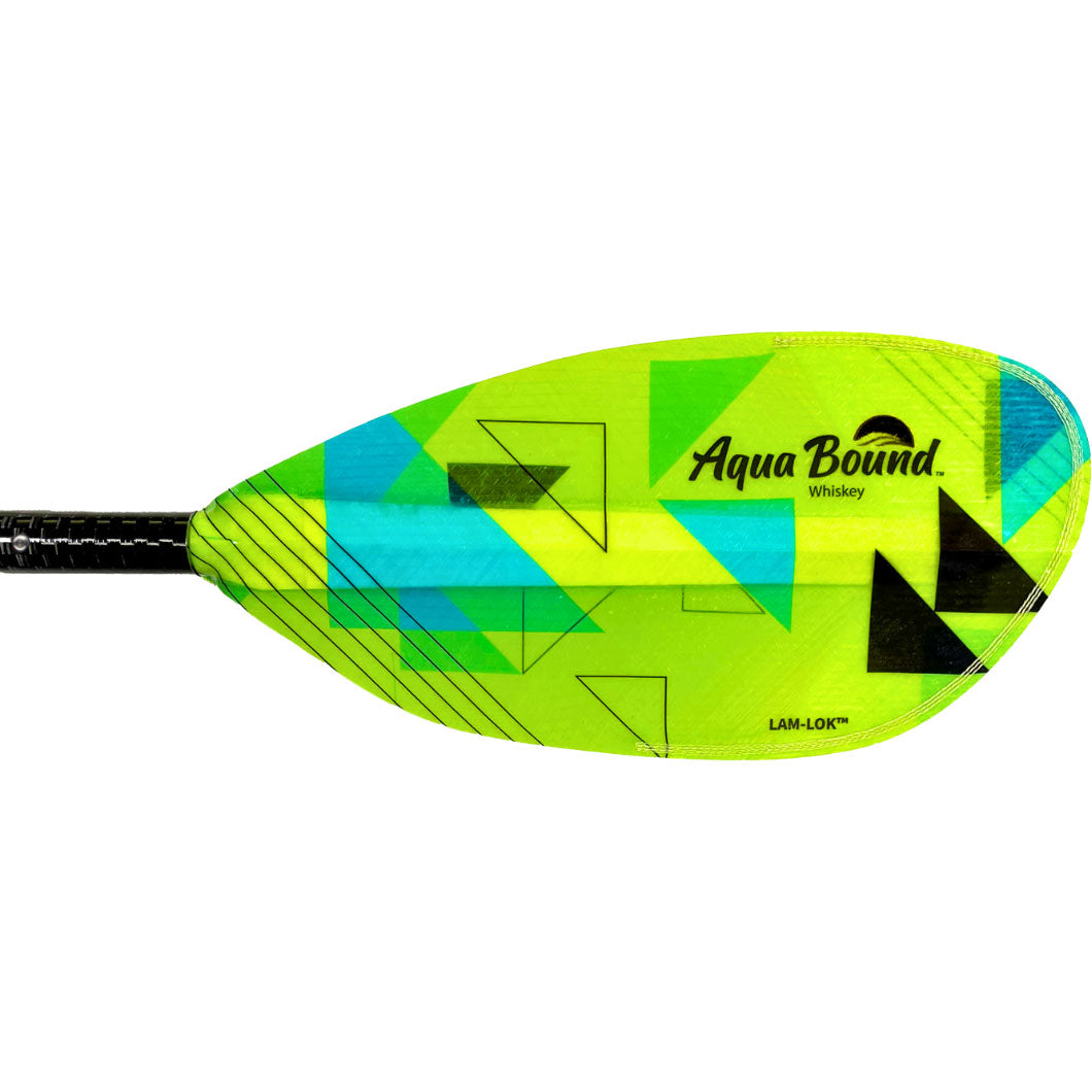 Aqua Bound Whiskey Fiberglass Straight Shaft Posi Lok 4-Piece Kayak Paddle - Lightweight & Durable for Touring, Fishing & Recreational Kayaking