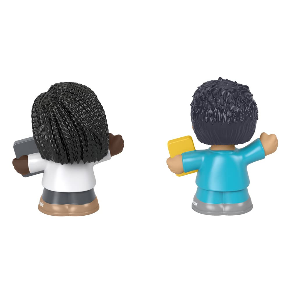 F-Price Doctor and Nurse Toy Figure Pack - Story Starter Figure Set (HBW65) - Purple, White, Blue, Gray - Perfect for Role Play, Storytelling & Educational Activities