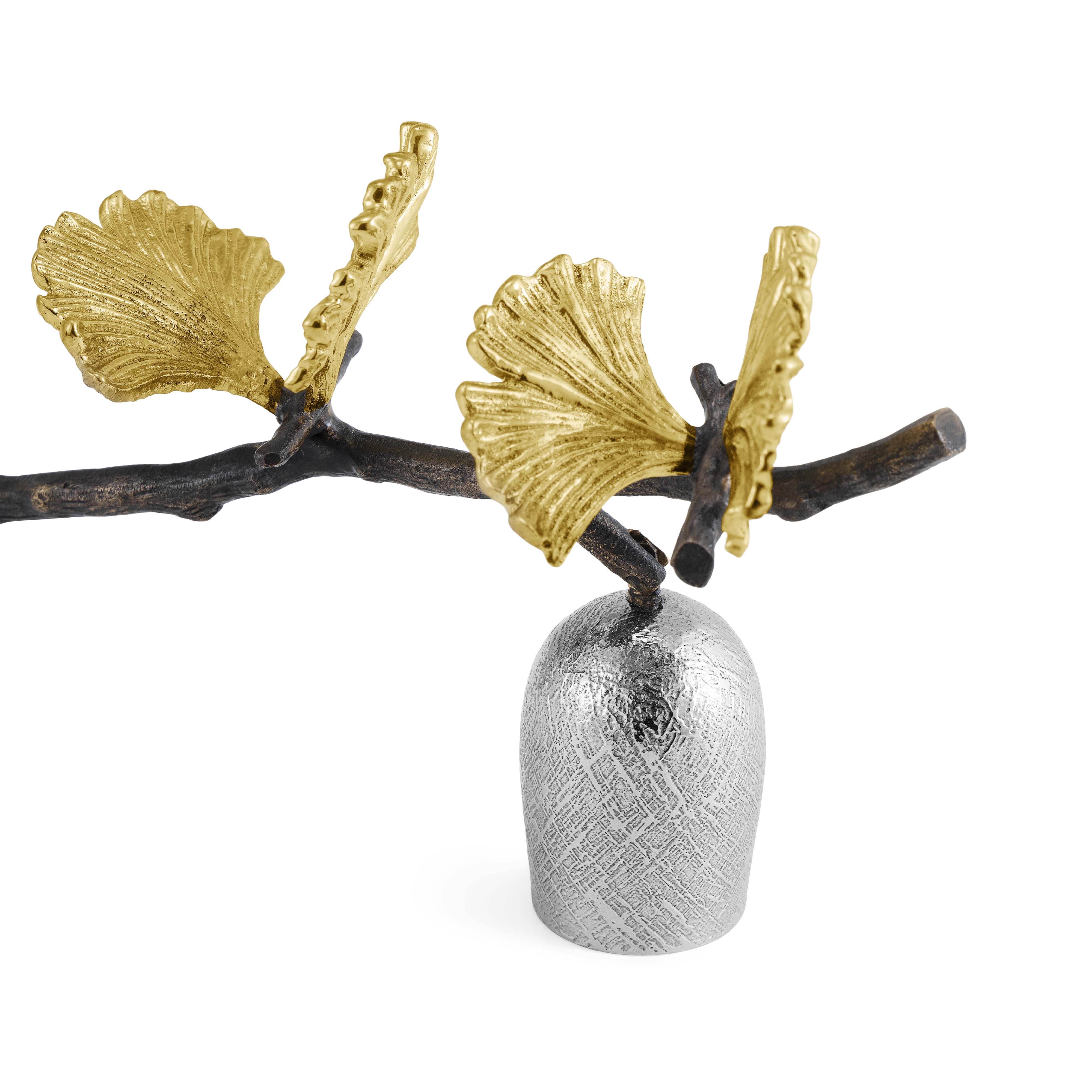Butterfly Ginkgo Candle Snuffer - Elegant Brass Candle Extinguisher for Home Decor, Wedding, Spa & Relaxation