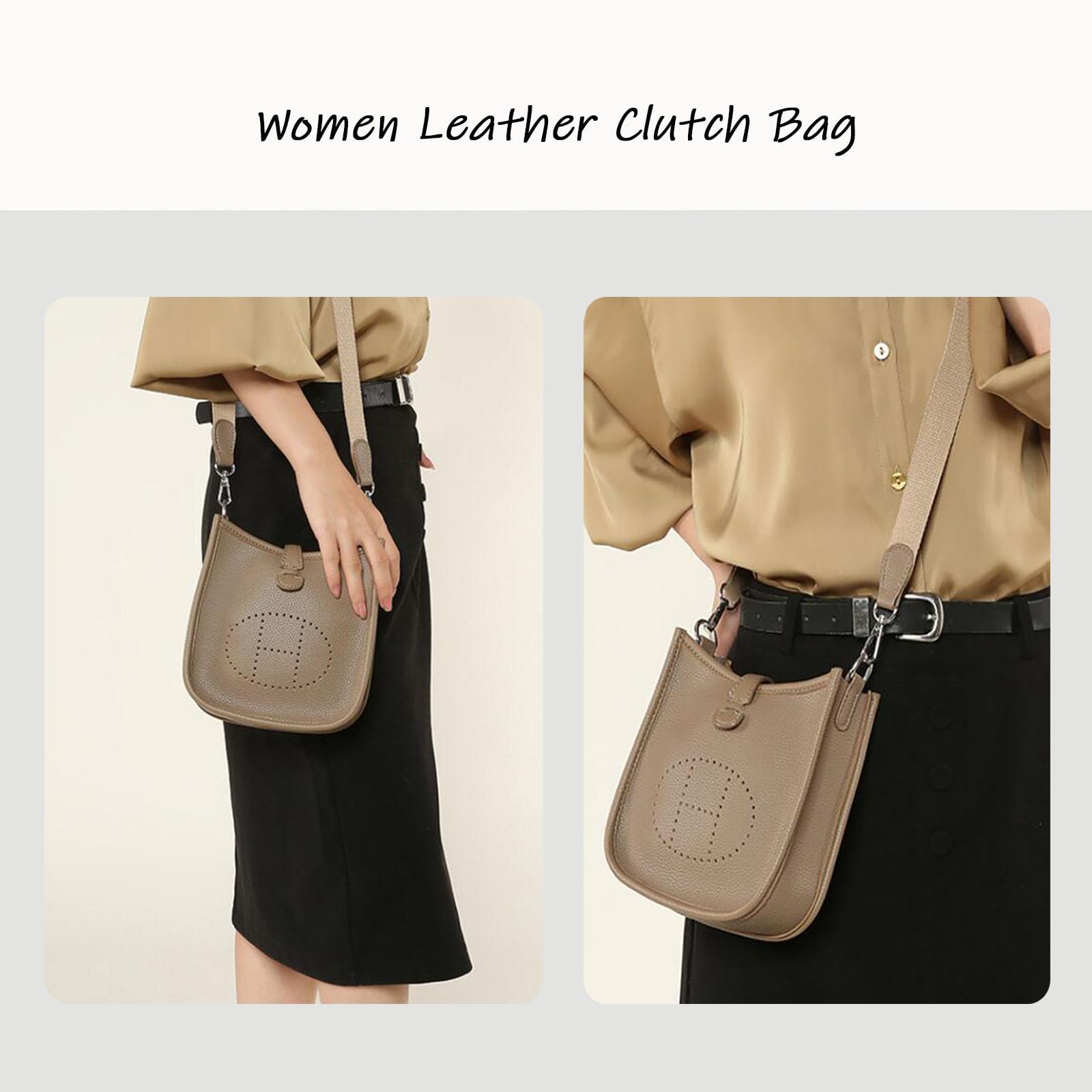 Stylish Women's Leather Crossbody Bag with Flap - Elegant Shoulder Purse for Party, Banquet & Evening Events | Perfect Clutch for Date Night, Wedding & Special Occasions
