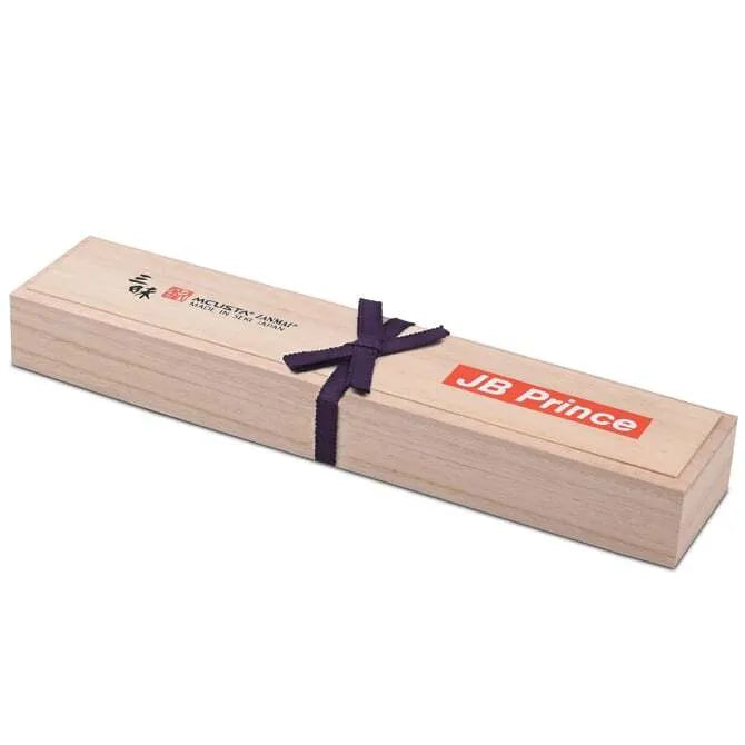 Premium Zanmai Pro Petty Knife - Limited Edition with Elderberry Corian Handle & Wood Gift Box - Perfect for Chefs, Home Cooks & Culinary Enthusiasts