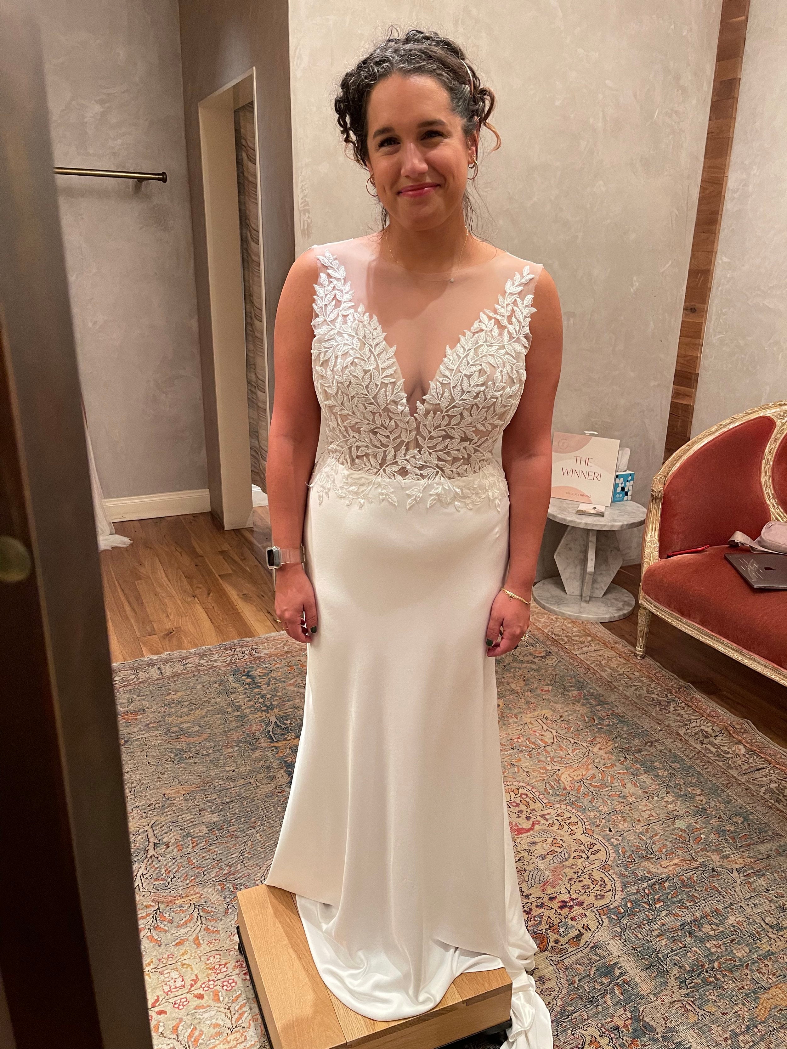 BHLDN Jenny Yoo Zola Wedding Gown - Elegant Lace Bridal Dress for Beach, Garden & Formal Ceremonies