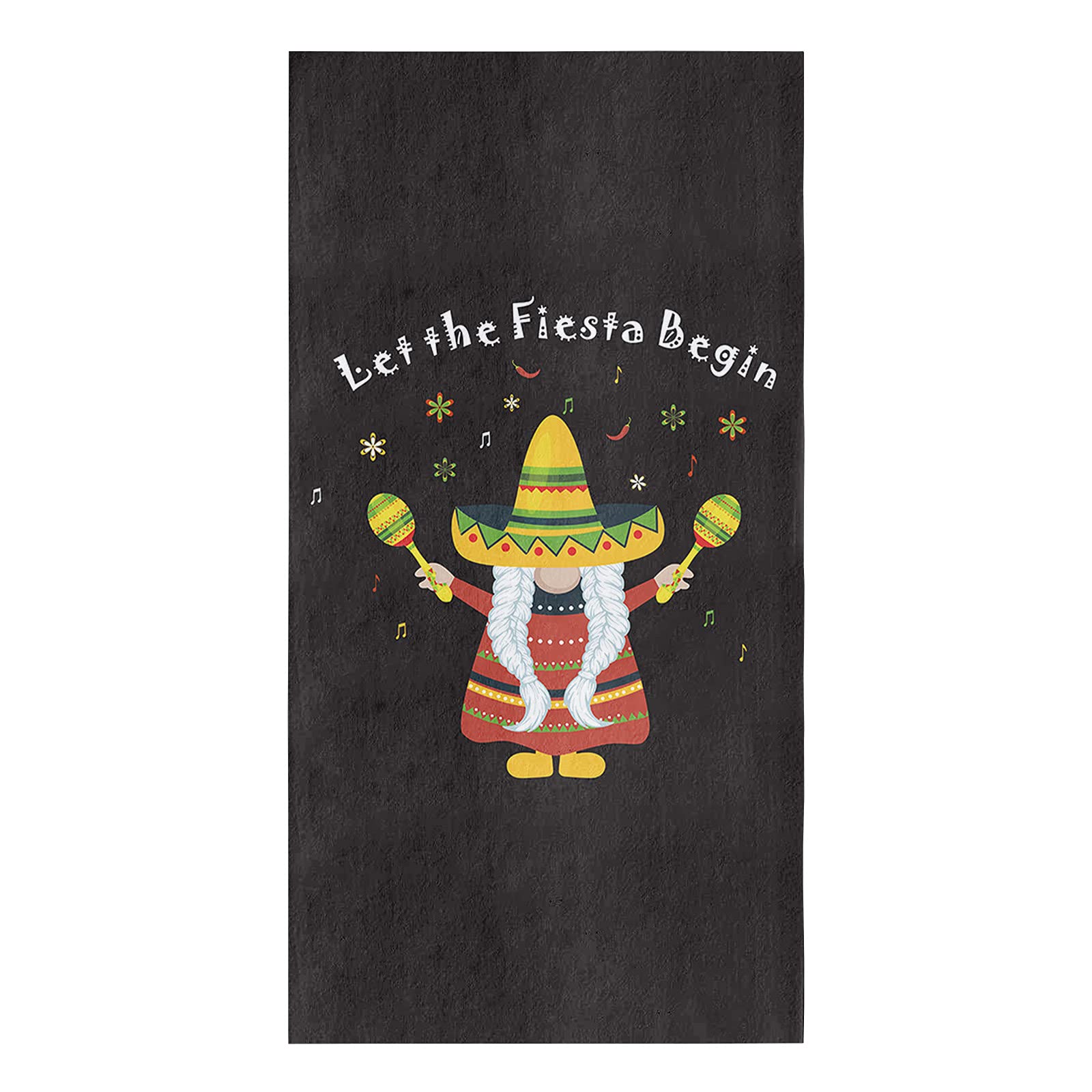 Zadaling Mexican Fiesta Cinco de Mayo Kitchen Towels - 16x28 Inches Soft Cotton Dish Cloths, Tea Towels & Bar Towels (1 Pack) - Perfect for Cooking, Cleaning & Party Decorations