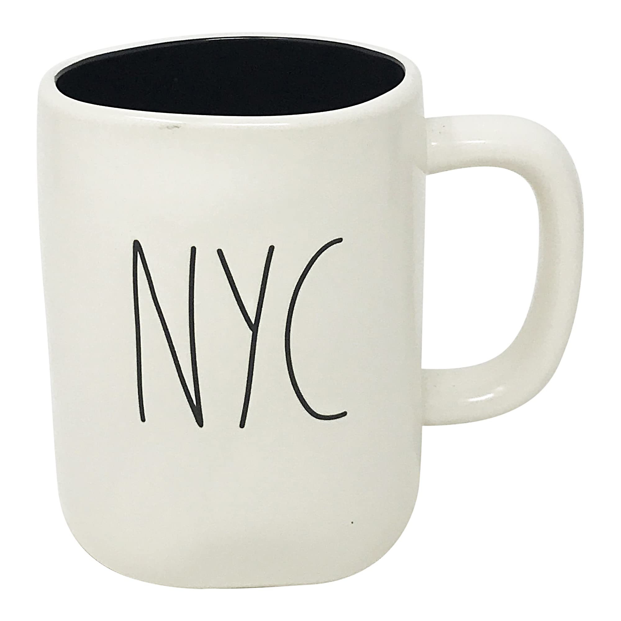 Rae Dunn by Magenta Ceramic New York City Themed Coffee Mug with Black Interior - Perfect for Home, Office & Gift Giving