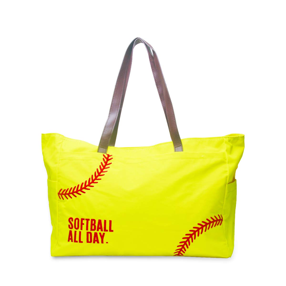 Gabigaba Women's Large Canvas Baseball Tote Bag - Oversized Casual Handbag for Sports, Mom, Beach & Travel | Perfect for Gym, Shopping & Daily Use