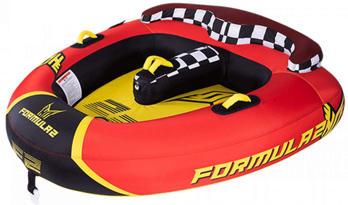 HO Sports Formula 2 Towable Water Tube 2023 - Premium 2-Person Inflatable Ride for Lakes, Rivers & Ocean Fun - Perfect for Summer Water Sports & Family Bonding Activities