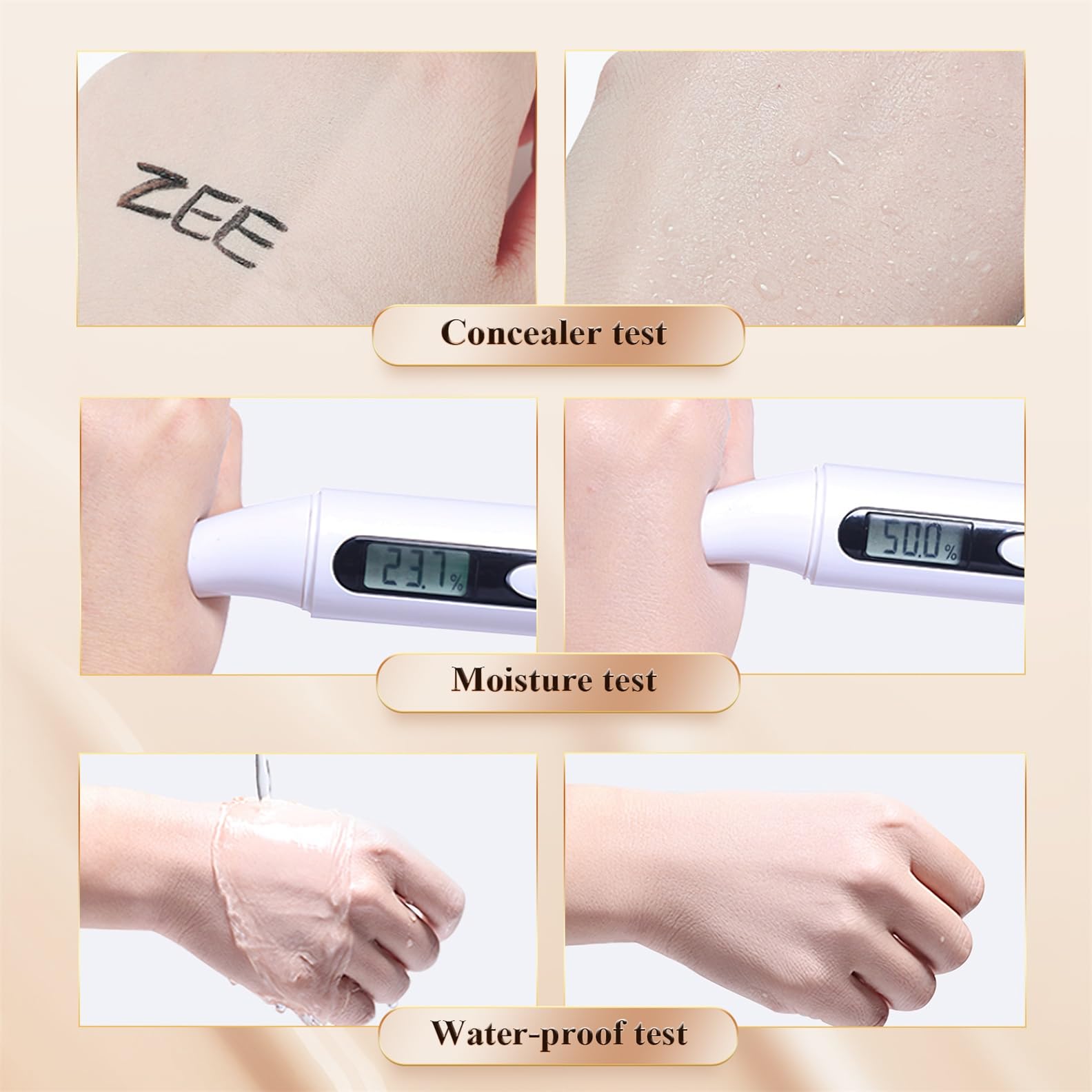 Mushroom Head Air Cushion CC Cream - Long Lasting Matte Concealer & Bright Makeup Base with Collagen | Moisturizing BB Cream Liquid Foundation (3.21oz, Natural) - Perfect for Daily Wear, Photo Shoots & Special Occasions