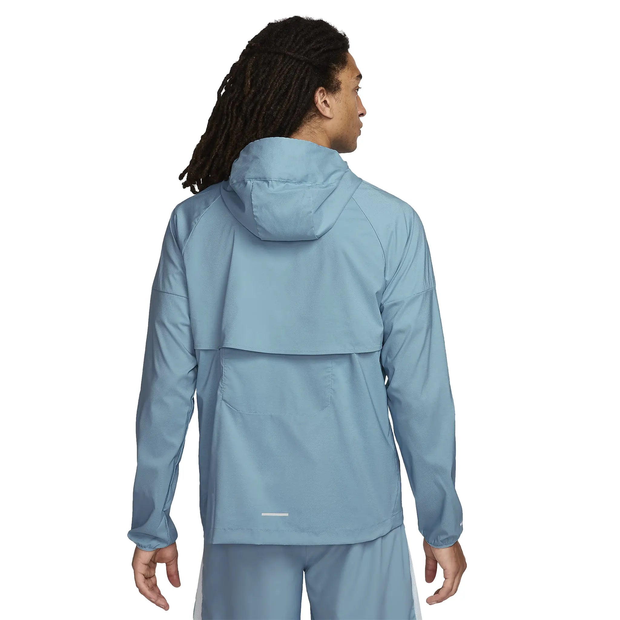 Nike Denim Turquoise Windrunner Jacket & Shorts Set - Stylish Athletic Wear for Running, Gym & Casual Outfits