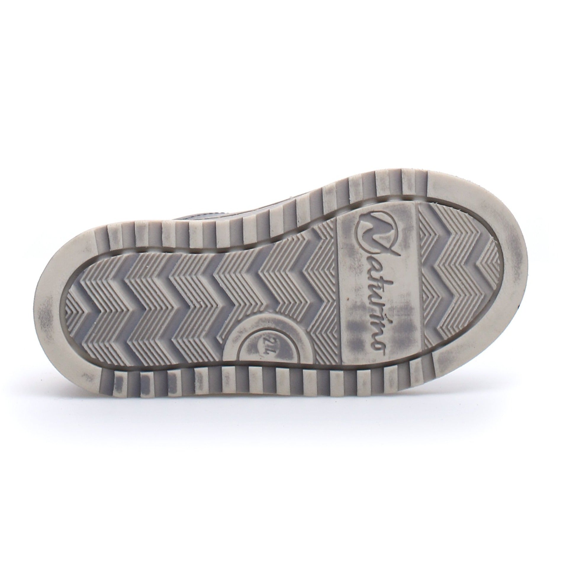Naturino Kokie Vl Calf Sneakers for Boys & Girls - Grey/Navy - Comfortable Kids Shoes for School, Play & Everyday Wear
