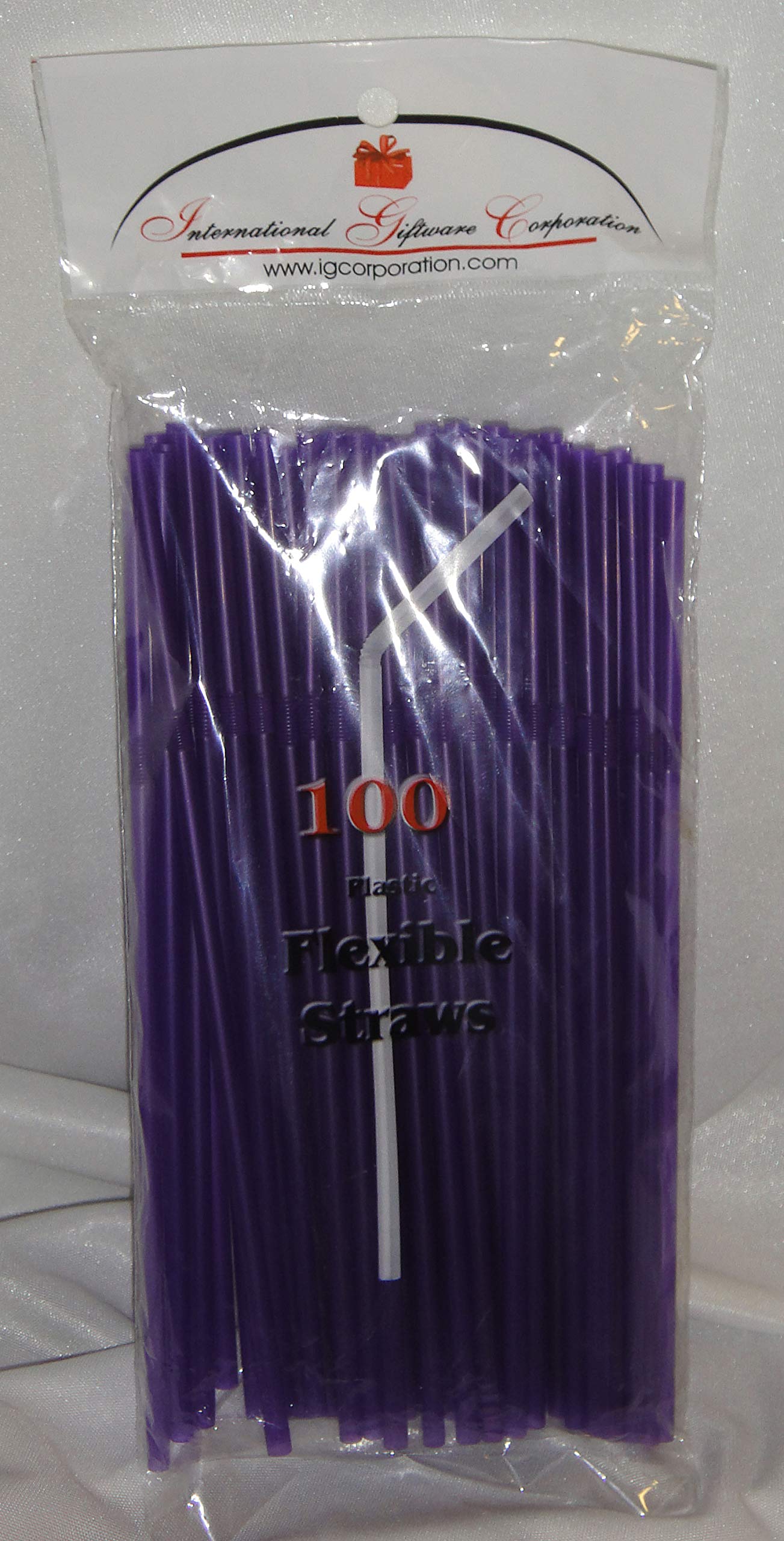 5,000 Flexible Drinking Straws Bulk - Eco-Friendly Bendable Plastic Straws for Luau, Wedding, Party & Anniversary Supplies (Purple) - Perfect for Cocktails, Smoothies & Beverage Stations