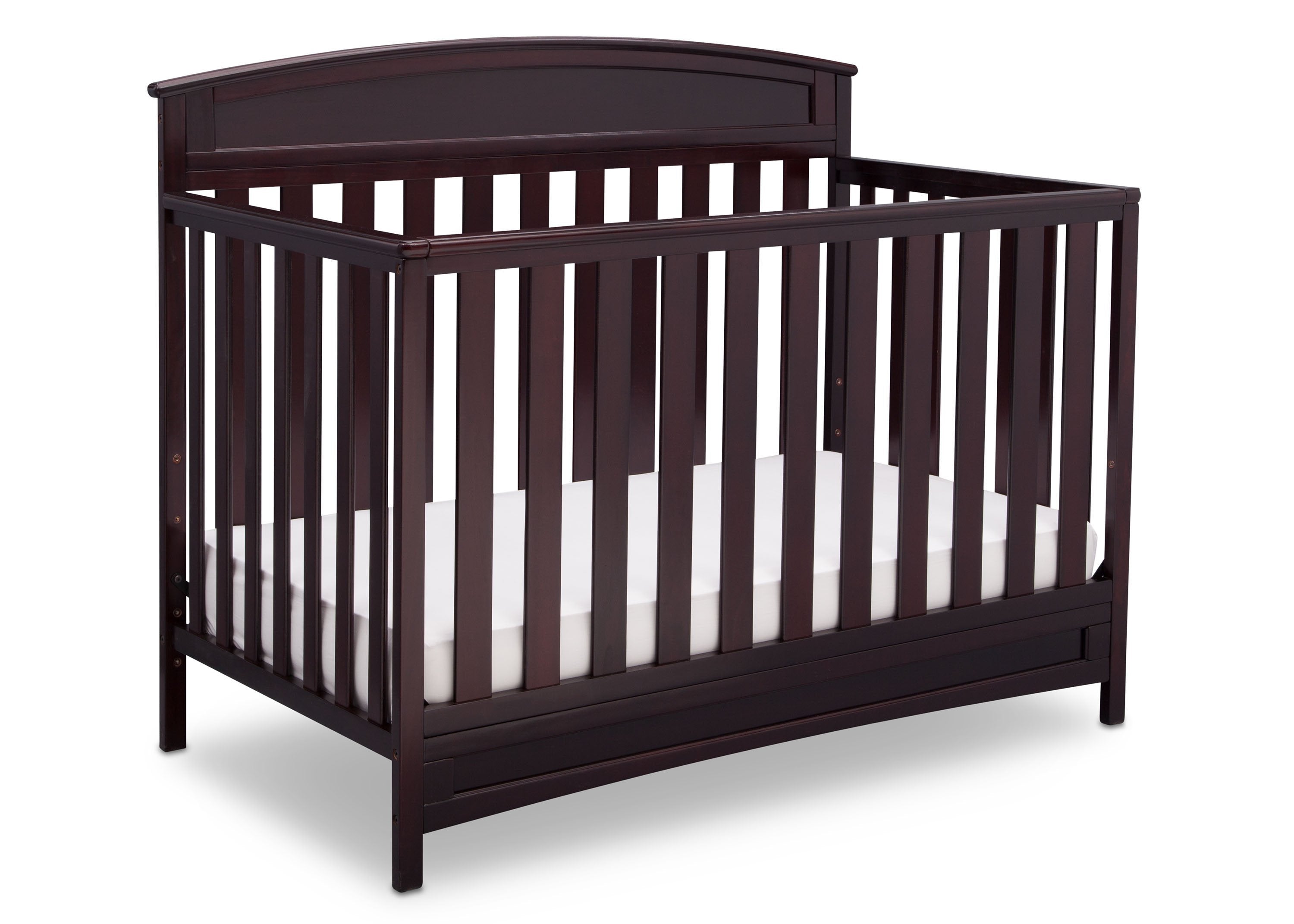 Sutton 4-in-1 Convertible Baby Crib - White Nursery Furniture for Newborn to Toddler Bed | Safe & Stylish Modern Nursery Design for Boys & Girls Rooms