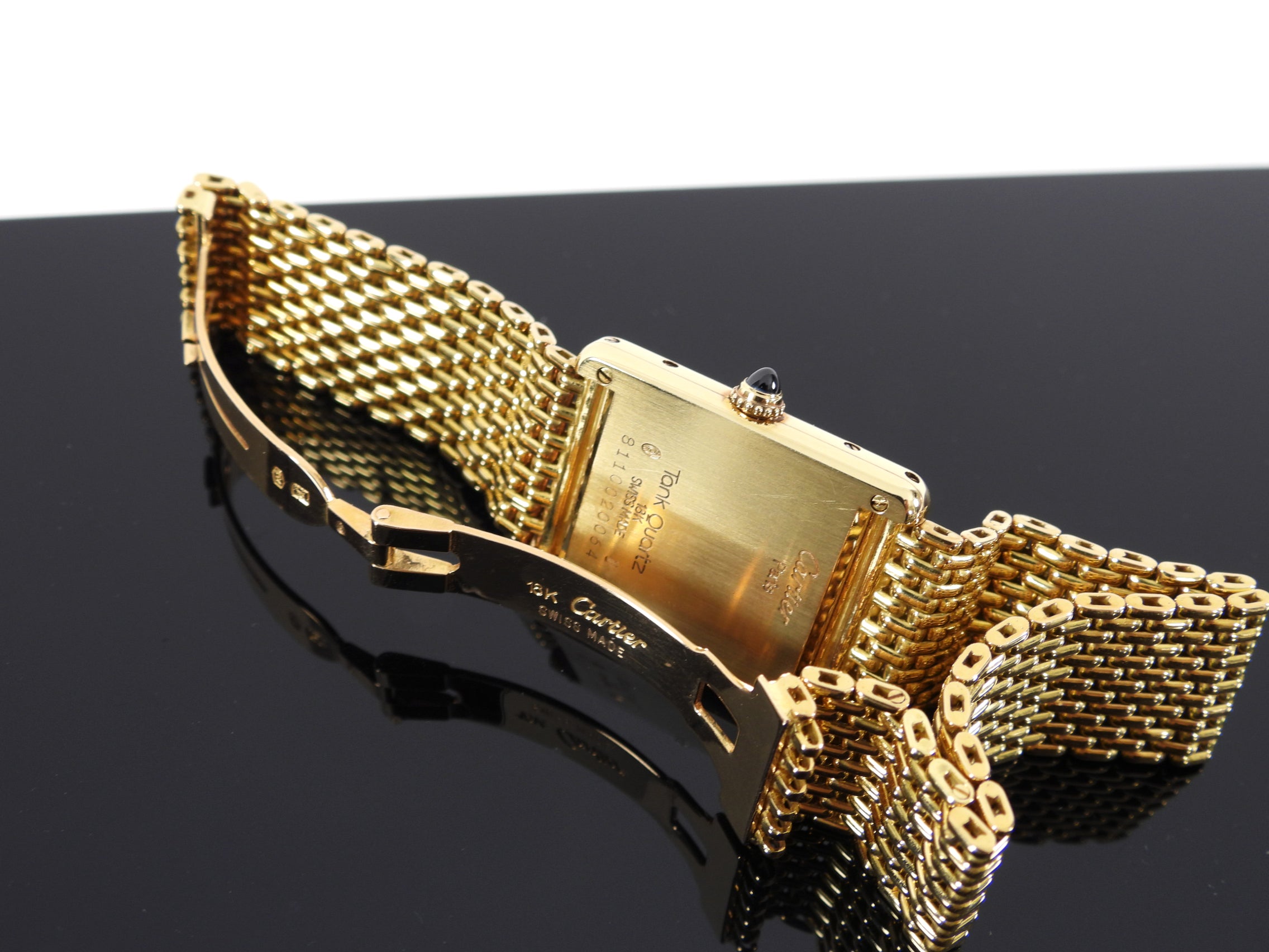 Cartier 18k Yellow Gold Tank Louis Grain de Riz Watch - Luxury Swiss Made Timepiece for Men & Women - Perfect for Business Meetings, Formal Events & Special Occasions