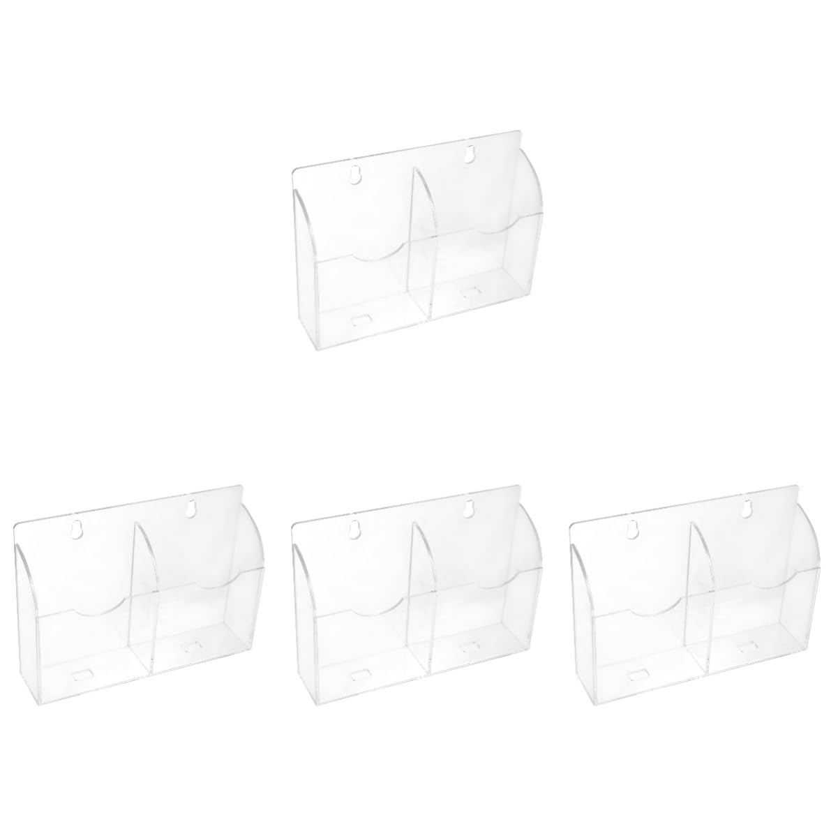 Zerodeko 4pcs Clear Acrylic Ice Maker Spoon Holder & Paddle Hanger Organizer - Perfect for Kitchen, Bar, Lab, and Food Photography Accessories