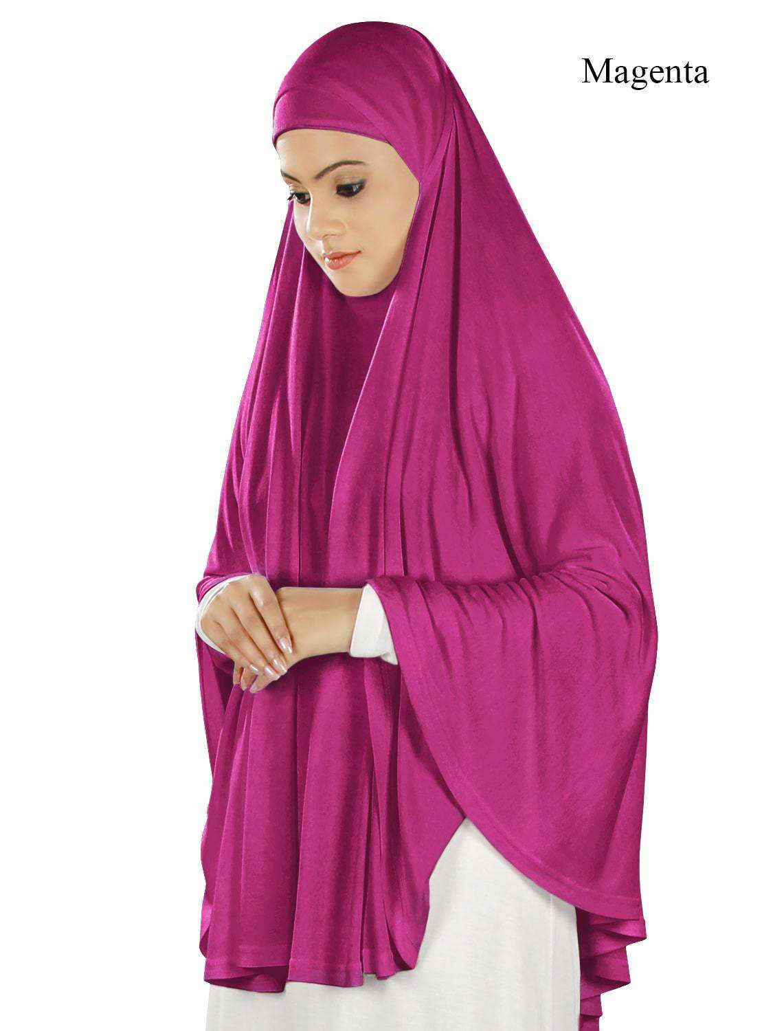 Soft Viscose Jersey Khimar Scarf - Islamic Prayer Hijab for Women - Perfect for Salah, Eid, and Daily Wear