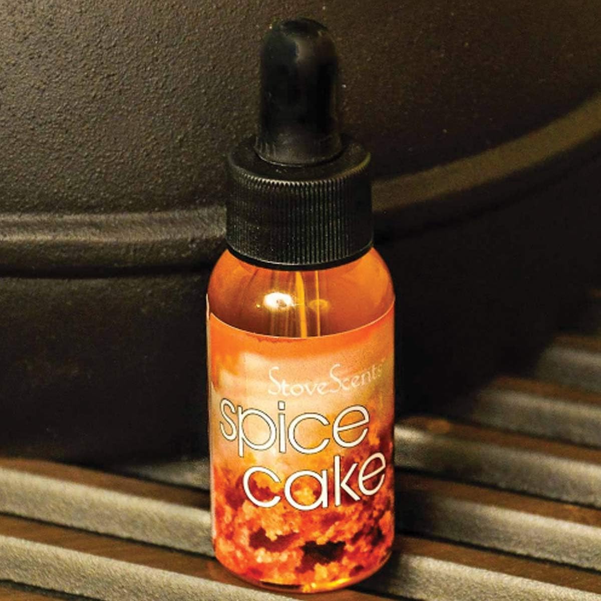Premium Spice Cake StoveScent - Natural Cinnamon Fragrance Oil | 1 oz Dropper Bottle | Long-Lasting Aroma for Stoves & Fireplaces | Made in USA | Safe for Wood, Gas, Oil & Pellet Stoves | Use with Steamer or ScentStone | Perfect for Cozy Winter Nights & Holiday Home Decor