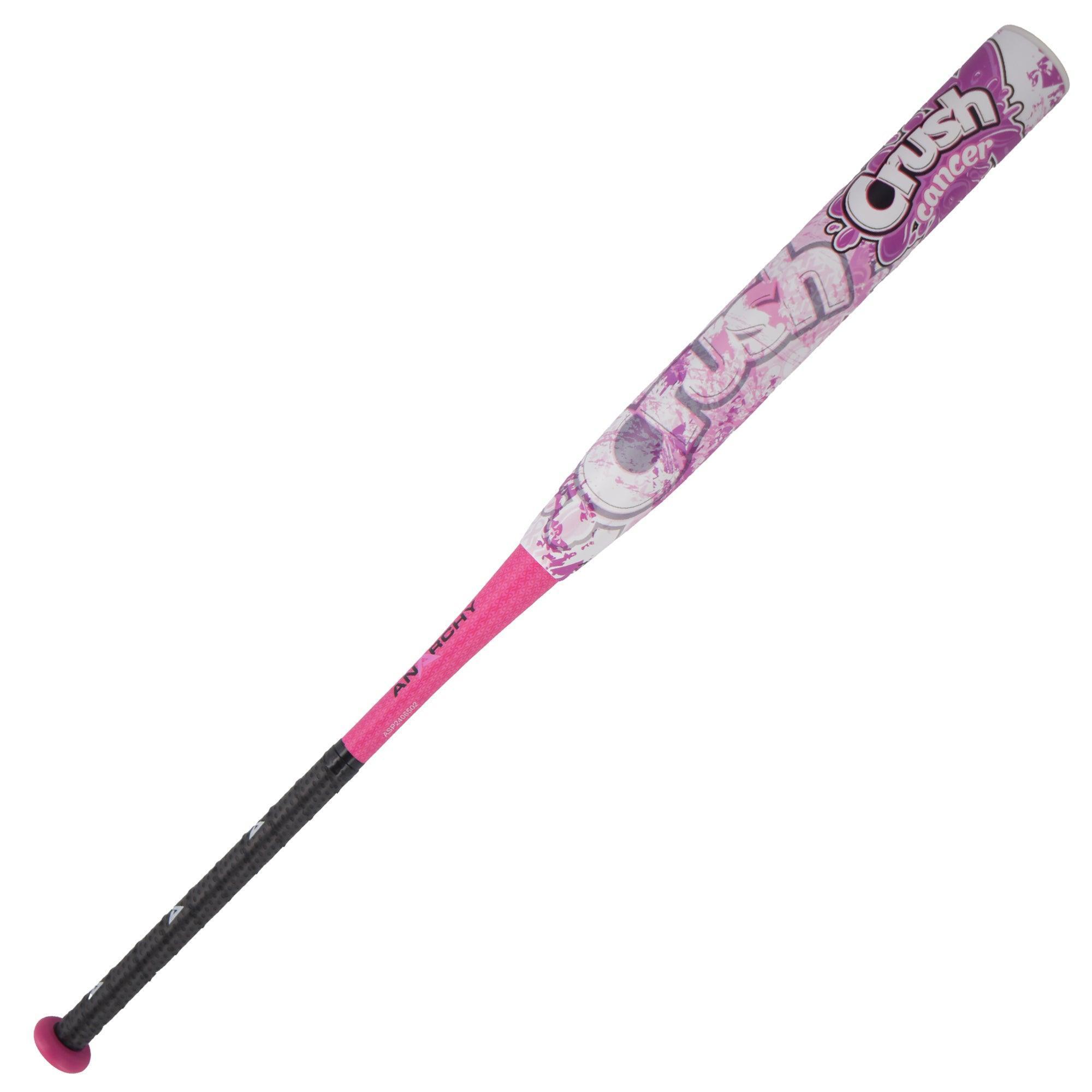 2024 Anarchy Crush Cancer Pink End Load USA/ASA Slowpitch Softball Bat - ASPFGHT24A | Perfect for Competitive Games & Charity Tournaments