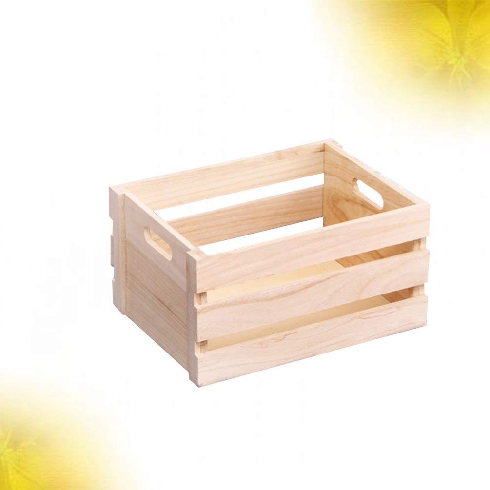 Natural Wooden Desktop Organizer - Handmade Wood Basket for Office Supplies, Stationery & Home Decor | Perfect for Desk Organization, Gift Giving & Workspace Decoration